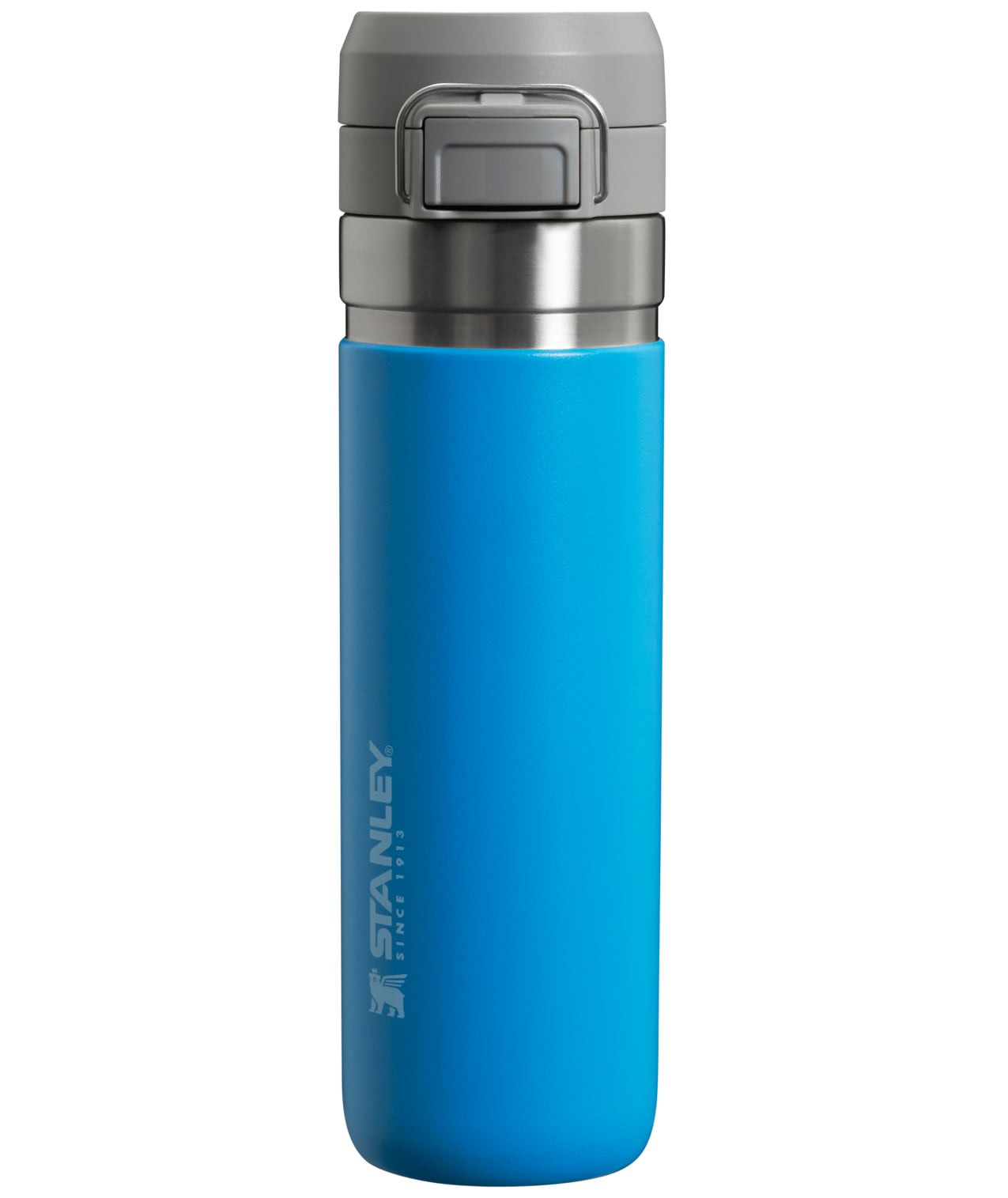 slide 1 of 2, Stanley Quick Flip Go Bottle 24 -fl oz Stainless steel Insulated Water bottle - Azure, 1 ct