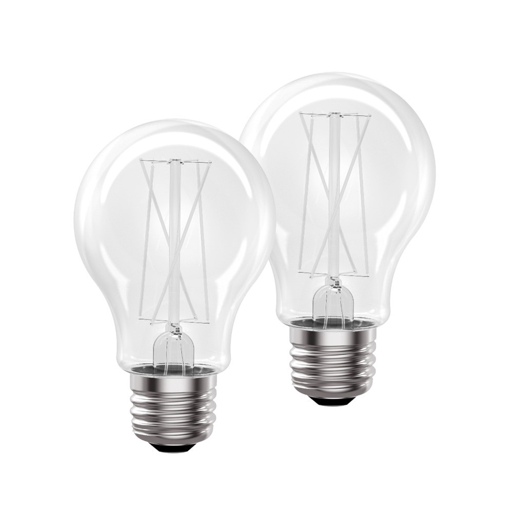 slide 3 of 6, Utilitech 60 -Watt EQ A19 Soft white Medium base (E-26) Dimmable LED General purpose Light Bulb 2 -Pack, 1 ct