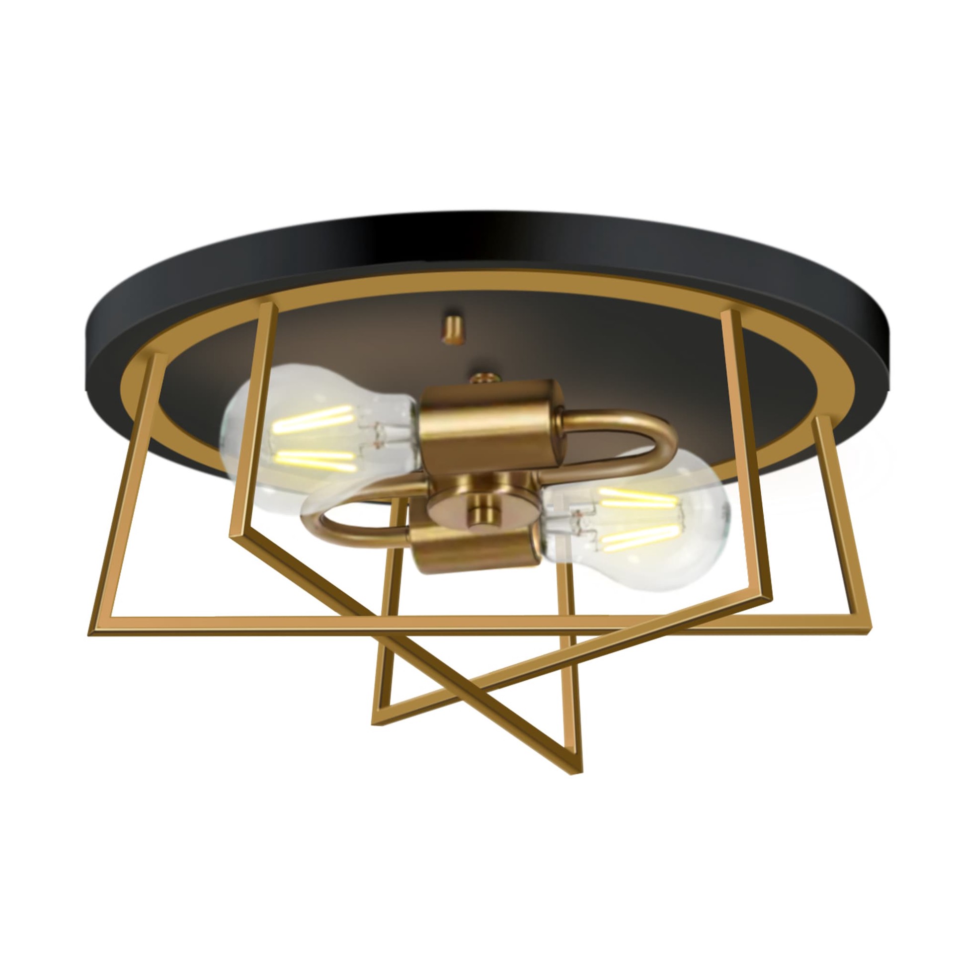 slide 2 of 6, Origin 21 Valdez 2 -Light 13-in Matte Multiple colors/finishes Flush Mount Light, 1 ct