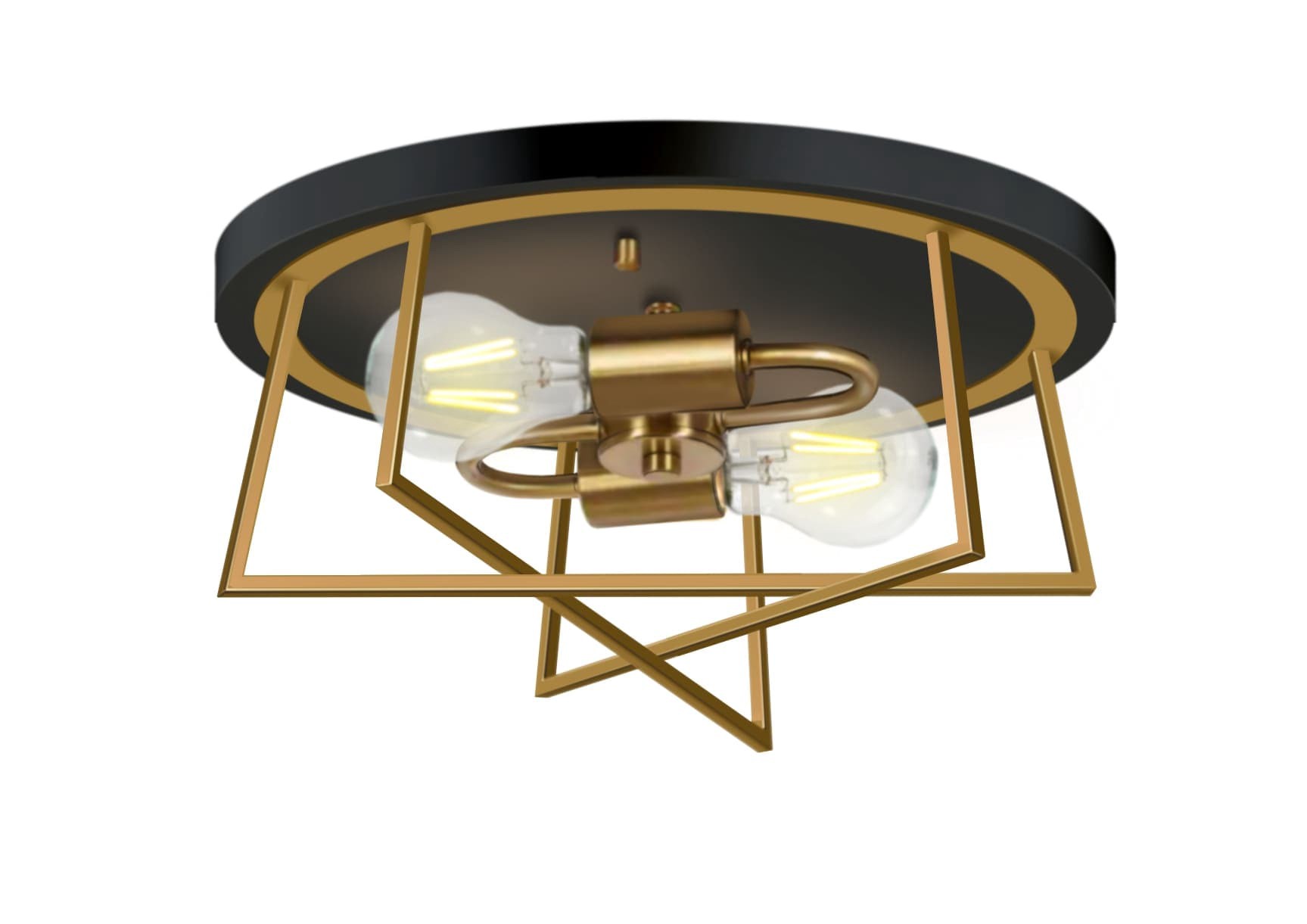 slide 1 of 6, Origin 21 Valdez 2 -Light 13-in Matte Multiple colors/finishes Flush Mount Light, 1 ct