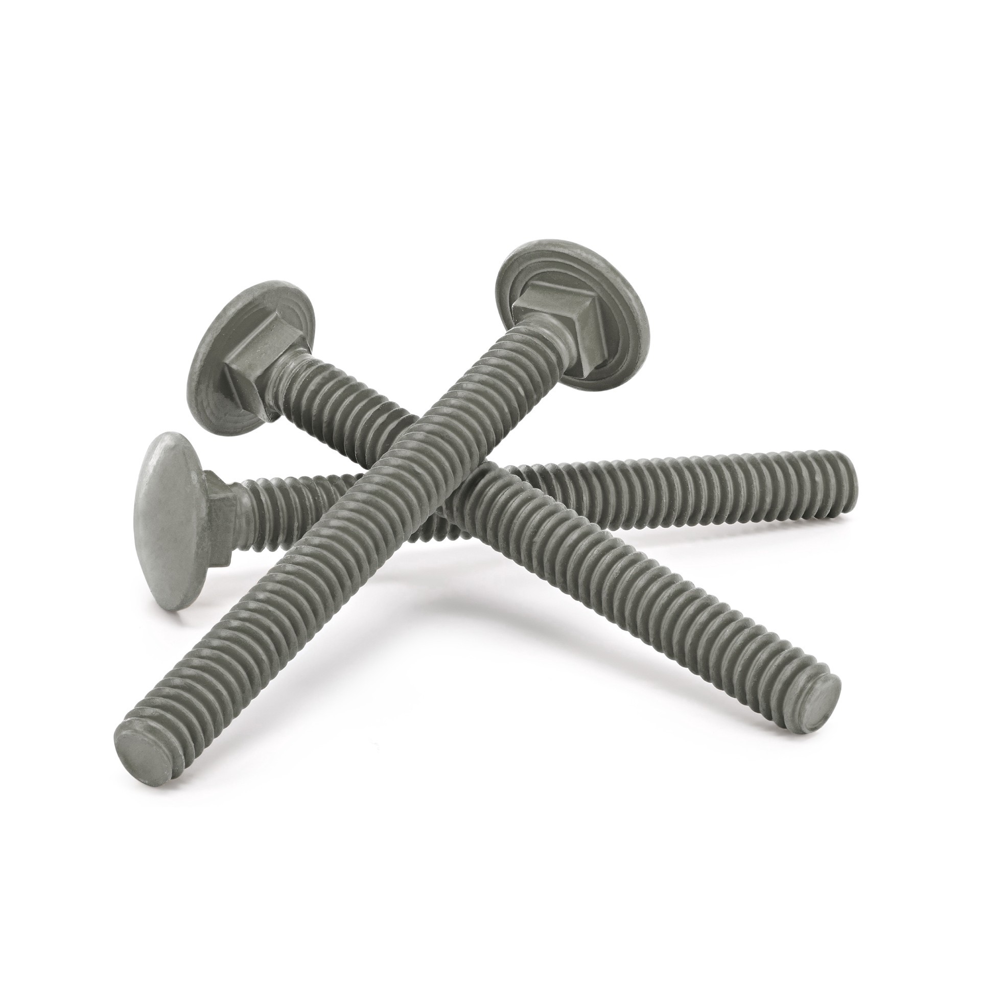 slide 2 of 6, Deck Plus 1/4-in x 2-in Coated Coarse Thread Exterior Carriage Bolt, 1 ct
