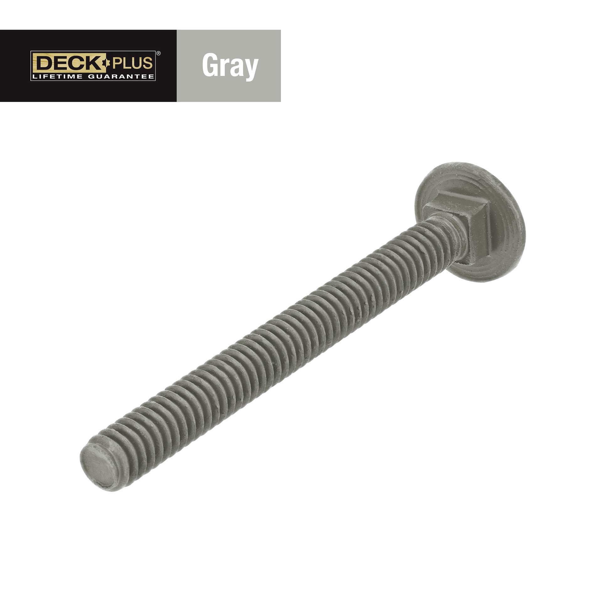 slide 1 of 6, Deck Plus 1/4-in x 2-in Coated Coarse Thread Exterior Carriage Bolt, 1 ct