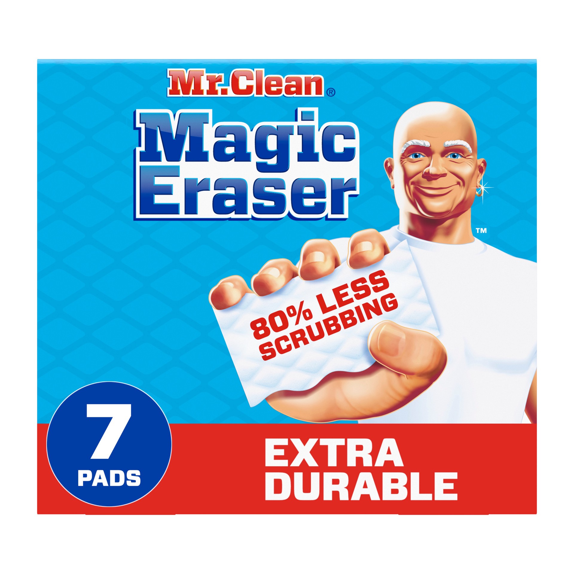 slide 1 of 6, Mr. Clean Magic Eraser Extra Durable Melamine Cleaning pad 7 -Pack, 1 ct