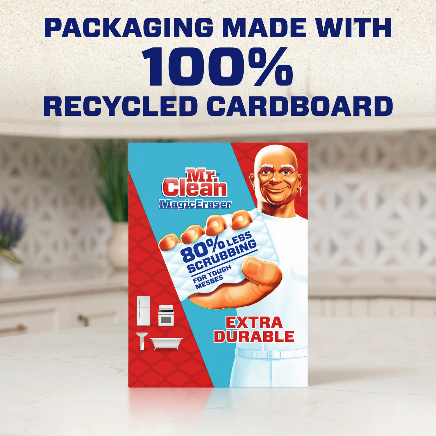 slide 4 of 6, Mr. Clean Magic Eraser Extra Durable Melamine Cleaning pad 7 -Pack, 1 ct