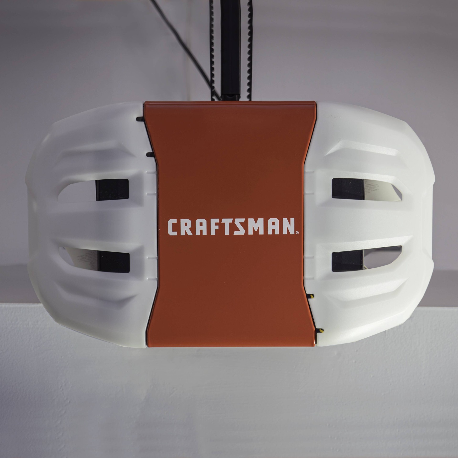 slide 5 of 6, CRAFTSMAN 1-HP myQ Ultra Quiet Smart Compatible Belt drive Garage Door Opener Wi-Fi Compatibility and Battery Back-Up, 1 ct