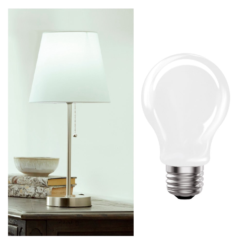 slide 5 of 6, Utilitech 60 -Watt EQ A19 Neutral white Medium base (E-26) Dimmable LED General purpose Light Bulb 4 -Pack, 1 ct