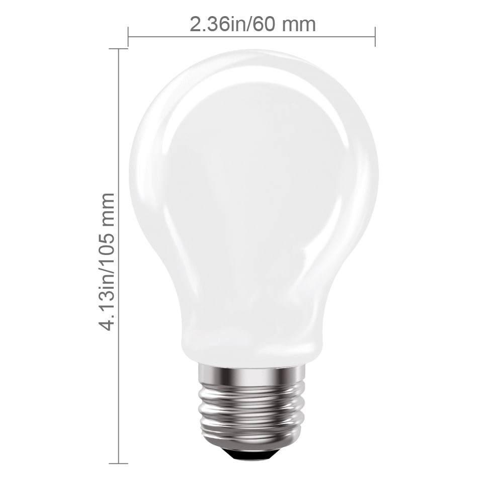 slide 6 of 6, Utilitech 60 -Watt EQ A19 Neutral white Medium base (E-26) Dimmable LED General purpose Light Bulb 4 -Pack, 1 ct