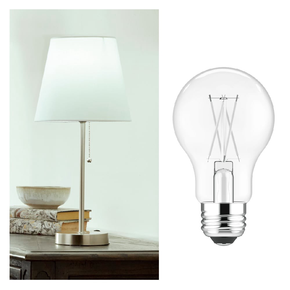 slide 5 of 6, Utilitech 40 -Watt EQ A19 Soft white Medium base (E-26) Dimmable LED General purpose Light Bulb 2 -Pack, 1 ct