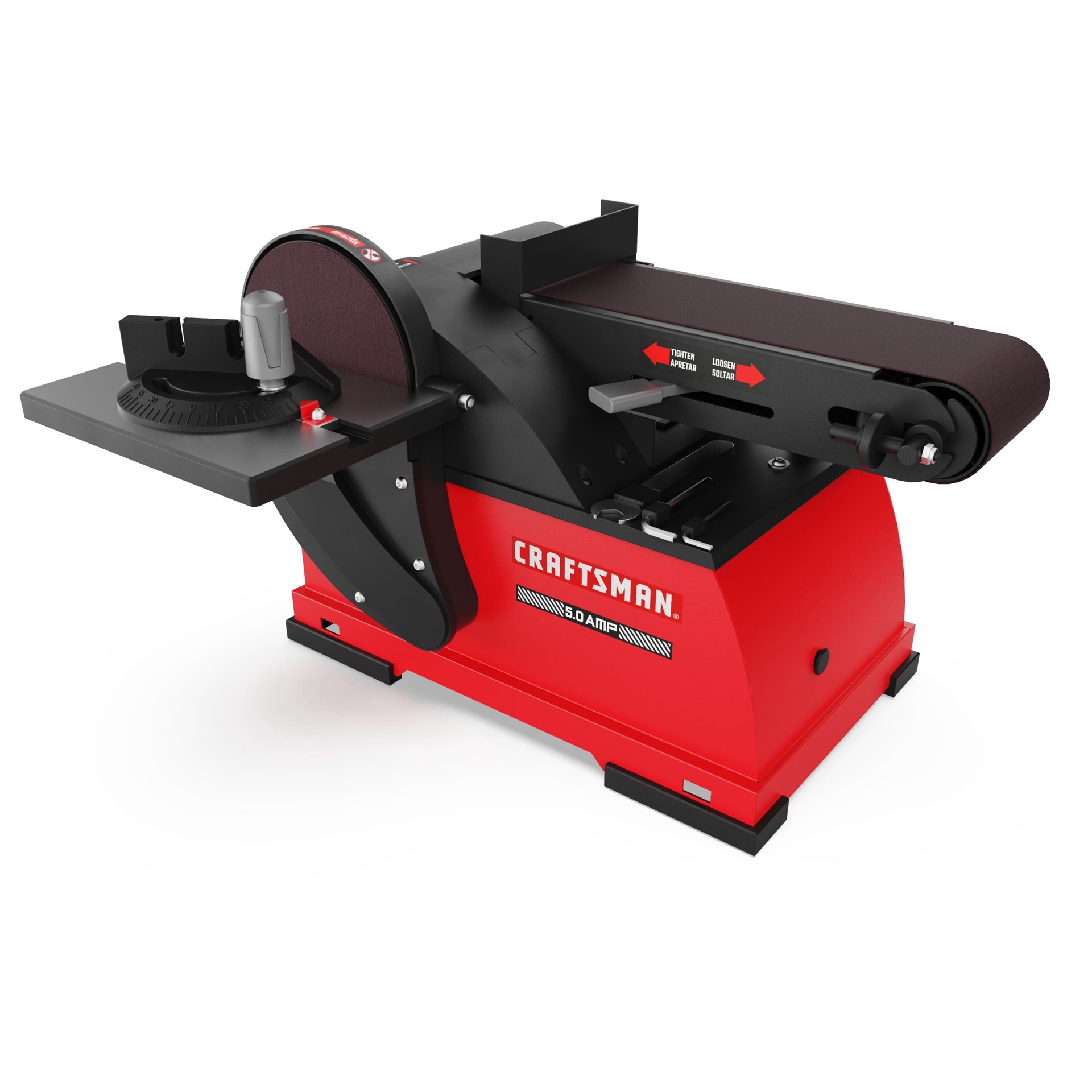 slide 1 of 6, CRAFTSMAN 4-in x 36-in Belt 5 -Amp Benchtop Sander, 1 ct