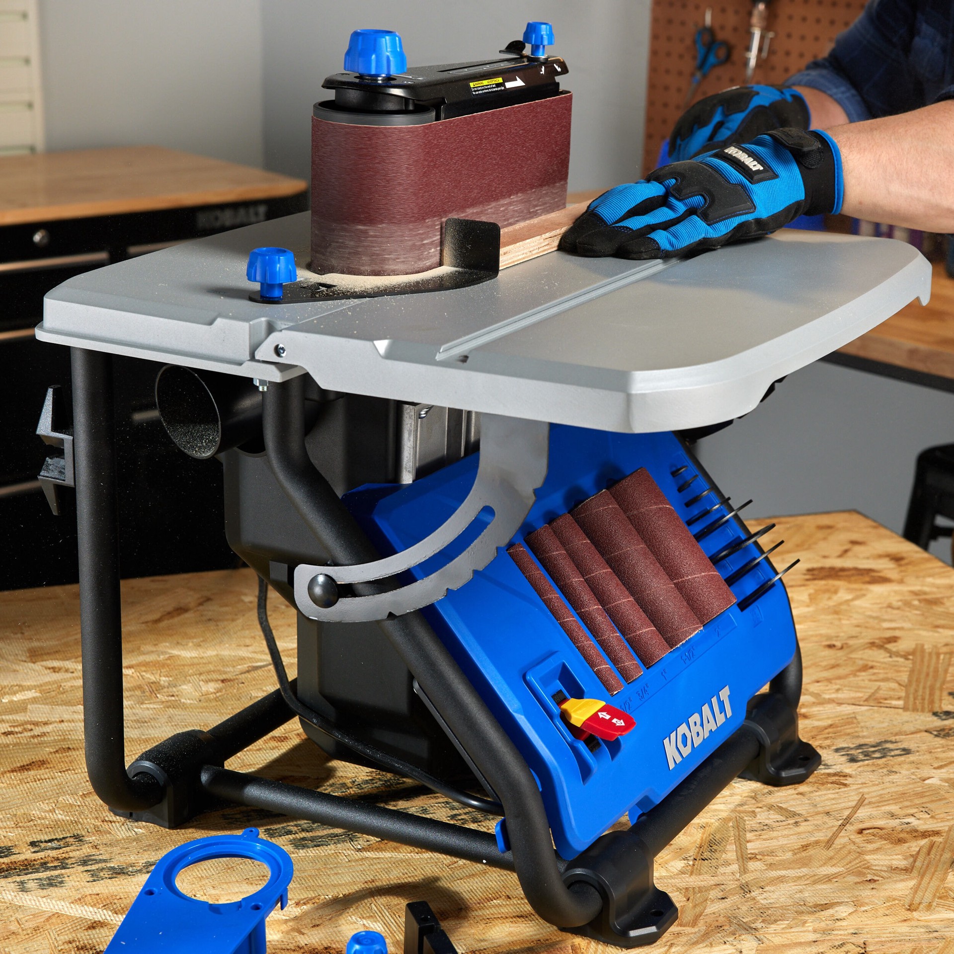 slide 5 of 6, Kobalt 4-in x 24-in Belt 6 -Amp Benchtop Sander, 1 ct