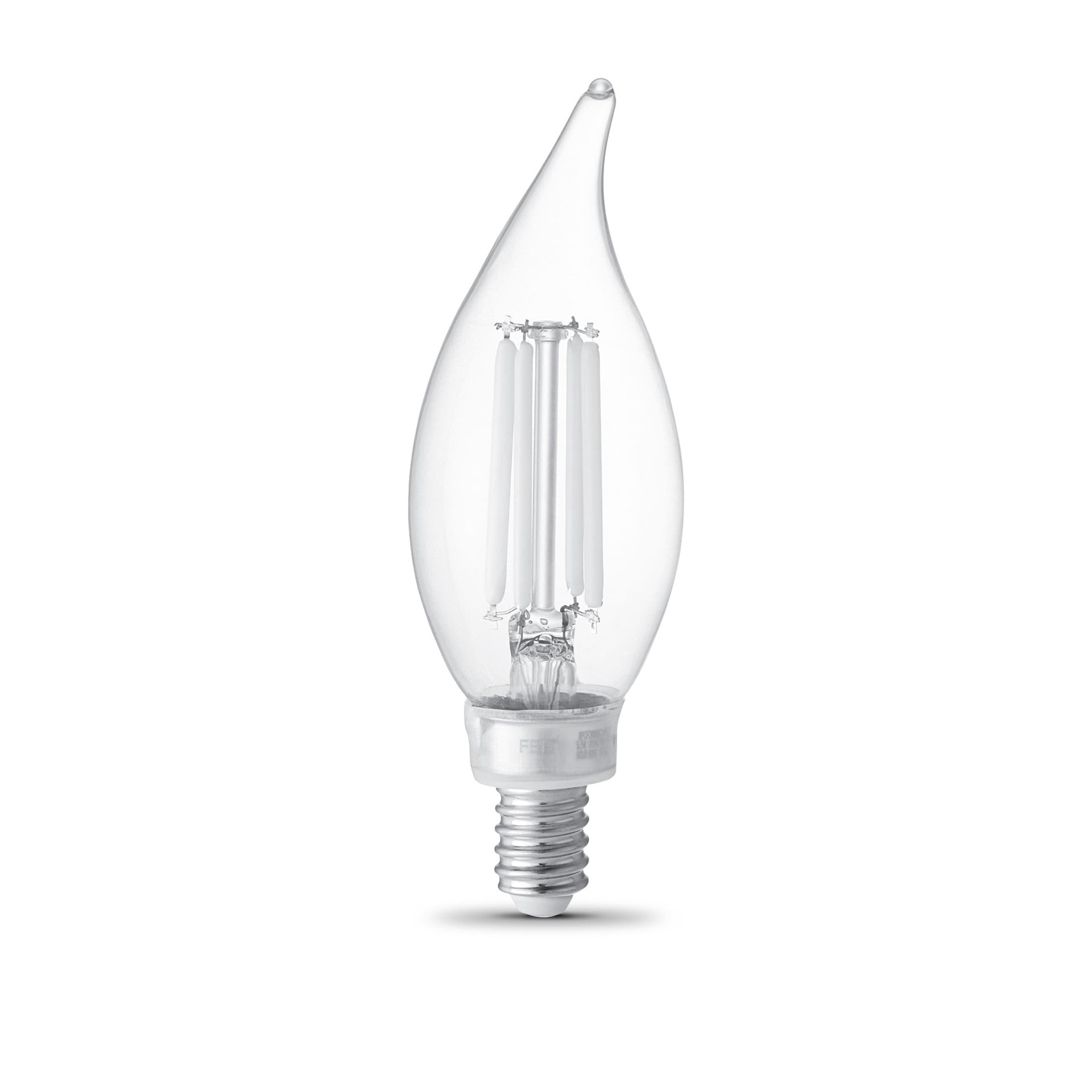 slide 3 of 6, Utilitech White Filament 60 -Watt EQ CA11 Soft white Candelabra base (E-12) Dimmable LED General purpose Light Bulb 2 -Pack, 1 ct