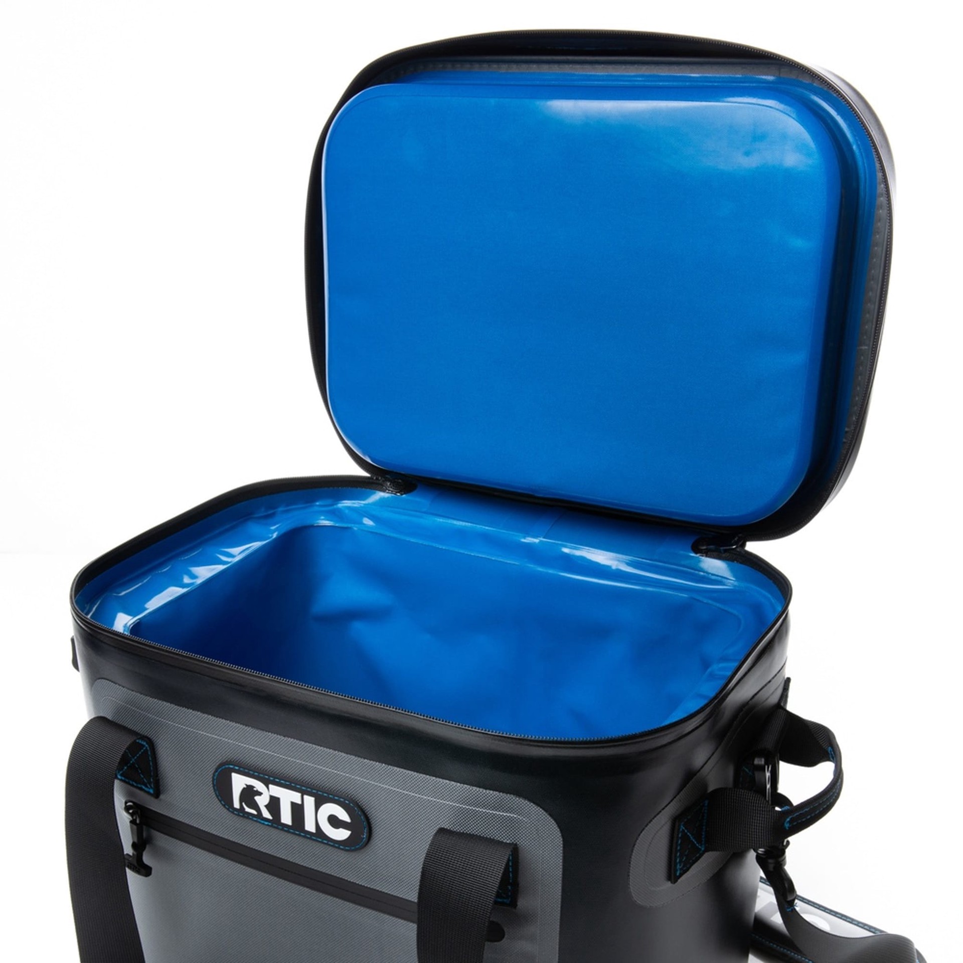 slide 4 of 6, RTIC Outdoors Ultra-Tough Soft Cooler Blue/Grey 30 Cans Soft Insulated Personal cooler, 1 ct