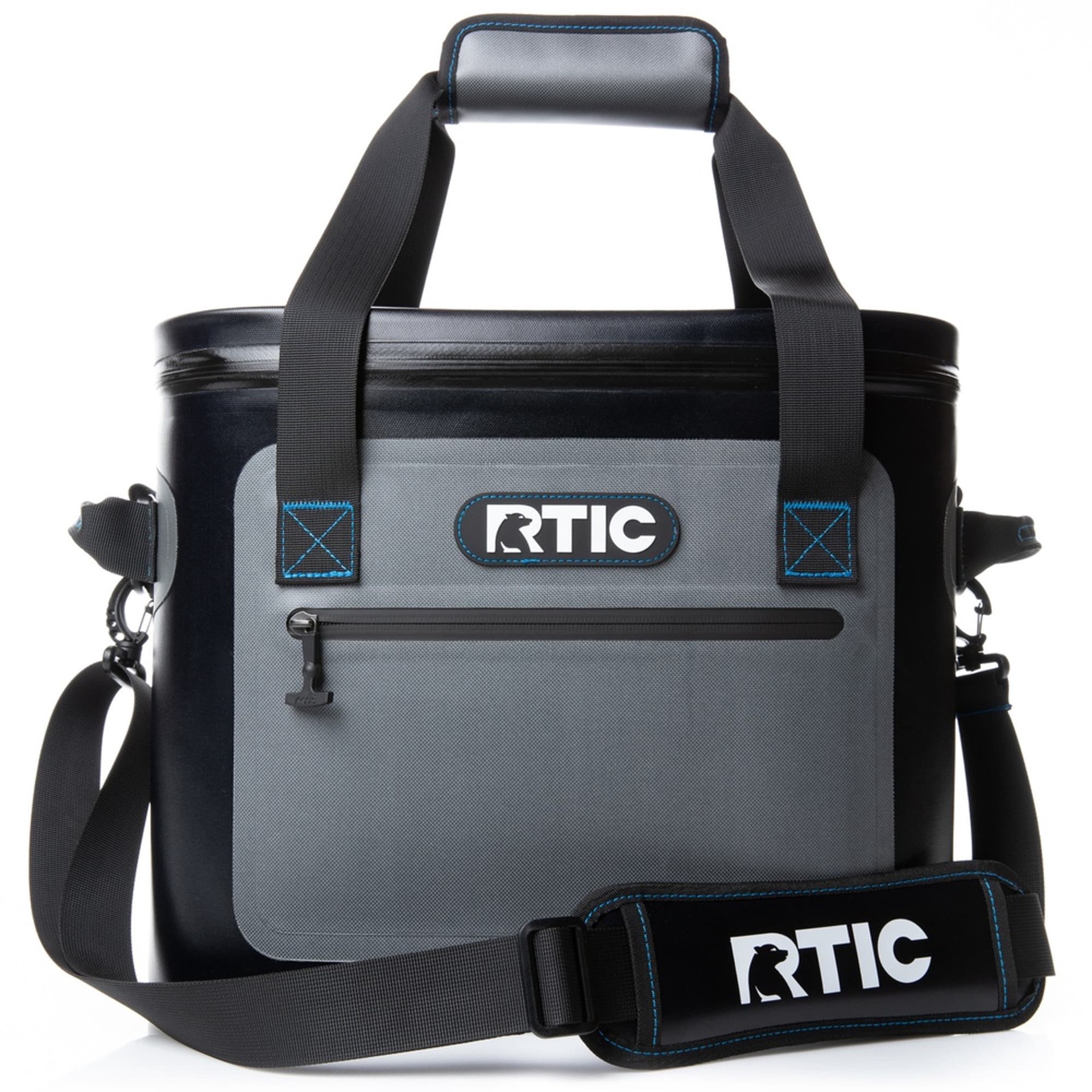 slide 1 of 6, RTIC Outdoors Ultra-Tough Soft Cooler Blue/Grey 30 Cans Soft Insulated Personal cooler, 1 ct