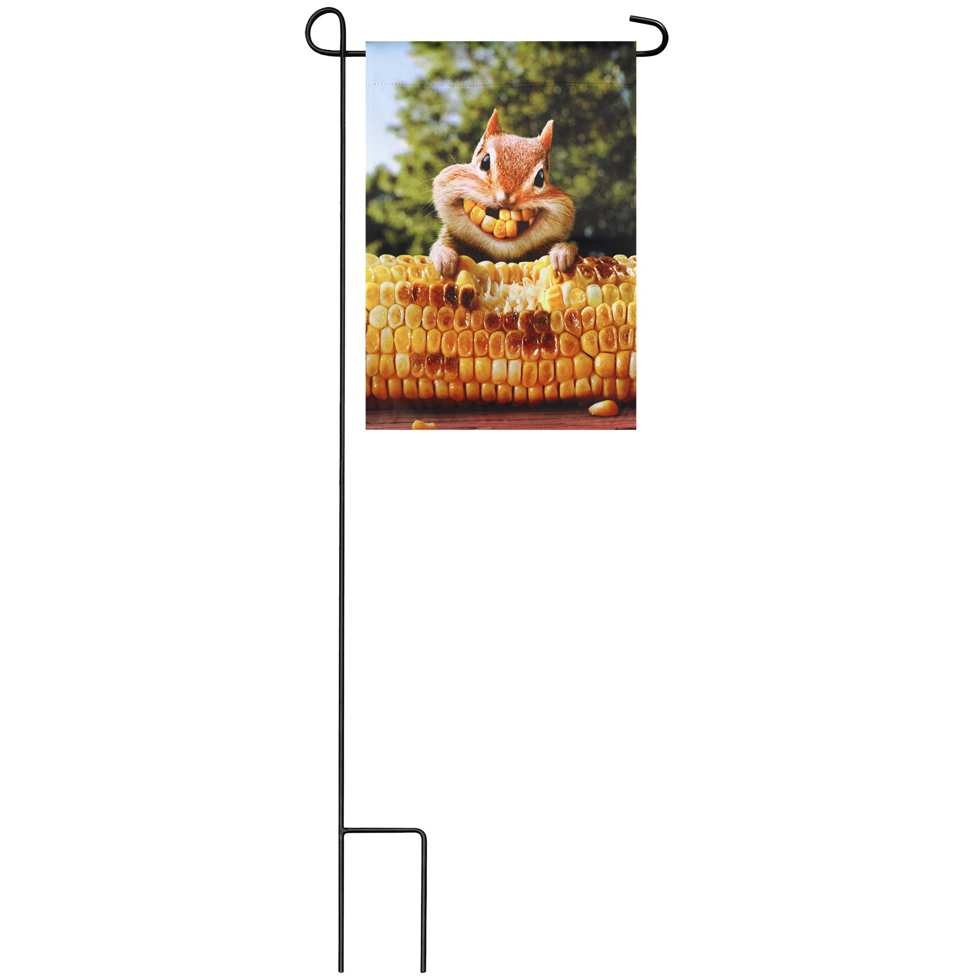 slide 3 of 6, Style Selections 1-ft W x 1.5-ft H Animals Garden flag Kit, 1 ct