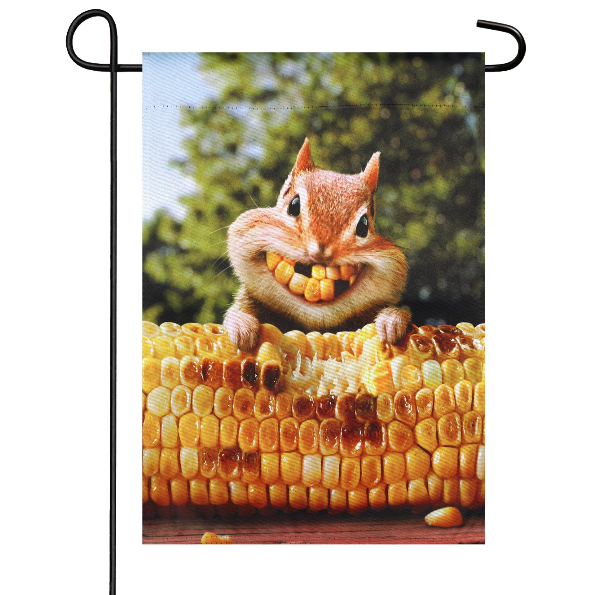 slide 1 of 6, Style Selections 1-ft W x 1.5-ft H Animals Garden flag Kit, 1 ct