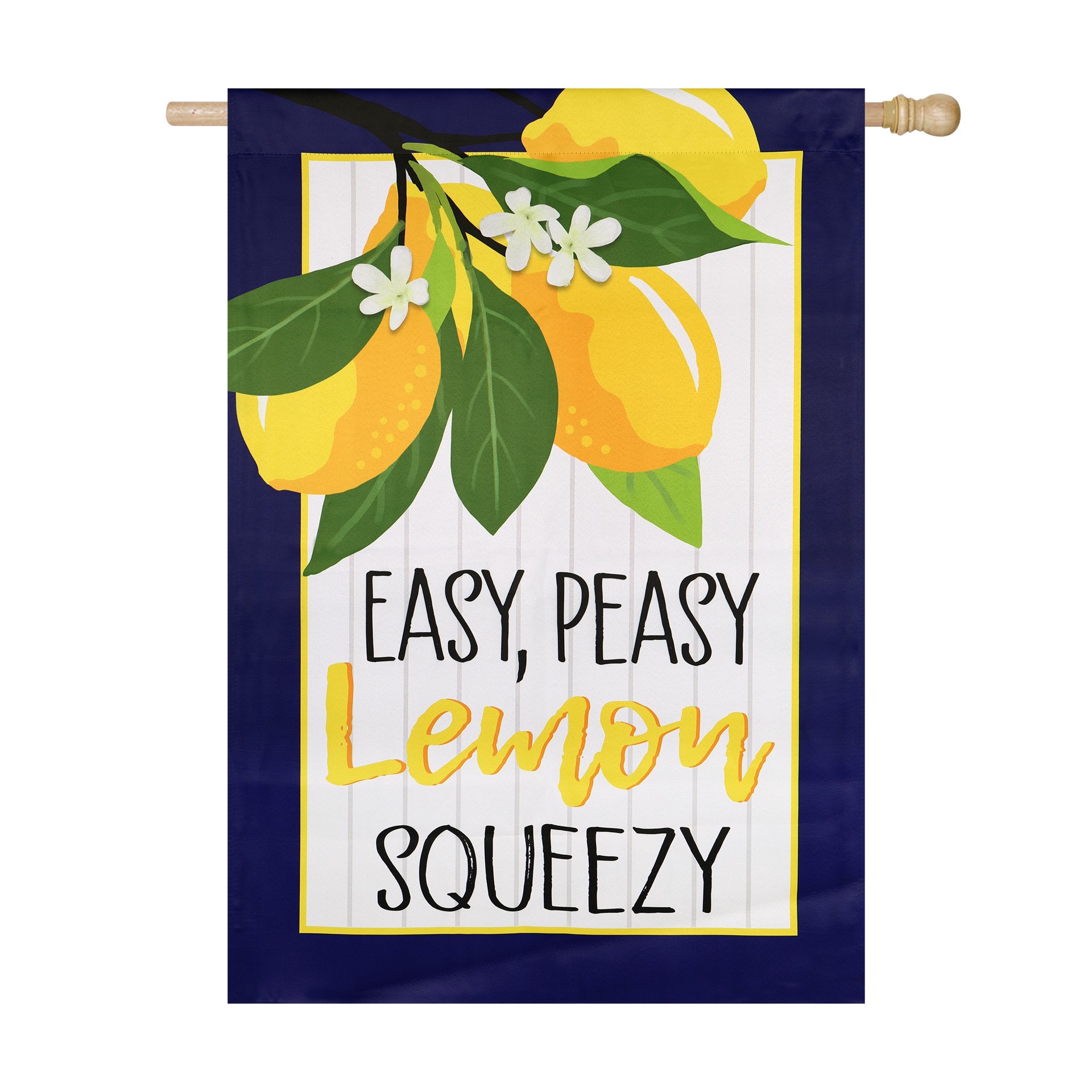 slide 2 of 6, Style Selections 2-ft W x 4-ft H Fruit House flag, 1 ct