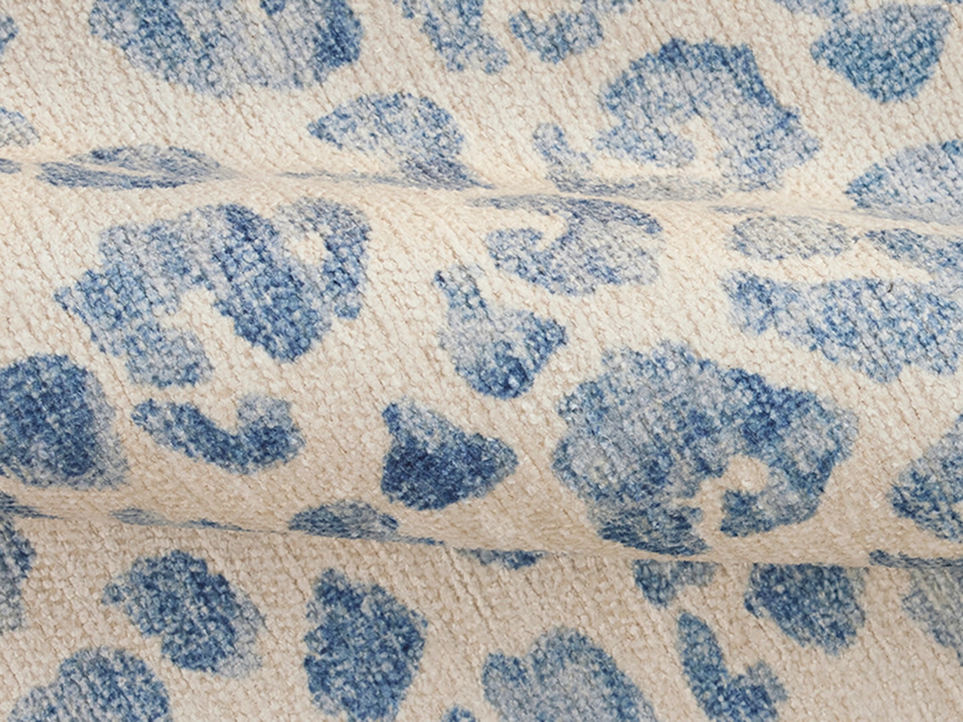 slide 3 of 6, allen + roth 2 x 3 (ft) Loomed Polyester Catalina Denim Rectangular Indoor Animal print Machine washable Throw rug, 1 ct