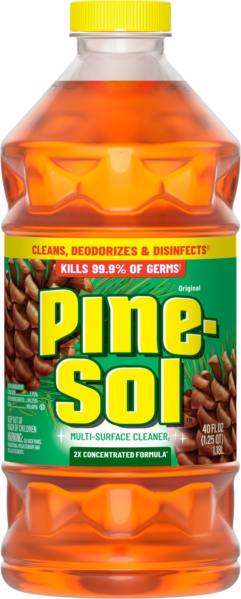 slide 3 of 6, Pine-Sol 40 -fl oz Original Pine Liquid All-Purpose Cleaner, 1 ct