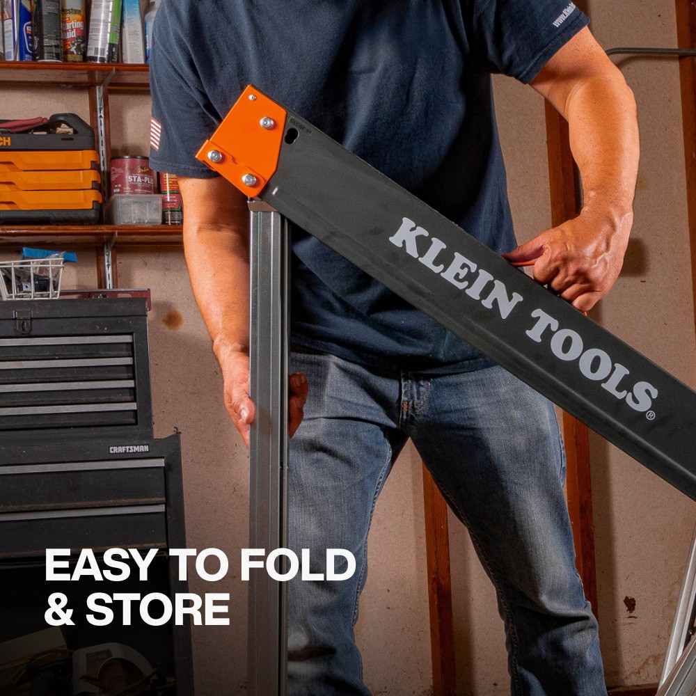 slide 5 of 6, Klein Tools Fixed-Leg Saw Horse, 2-Pack, 1 ct