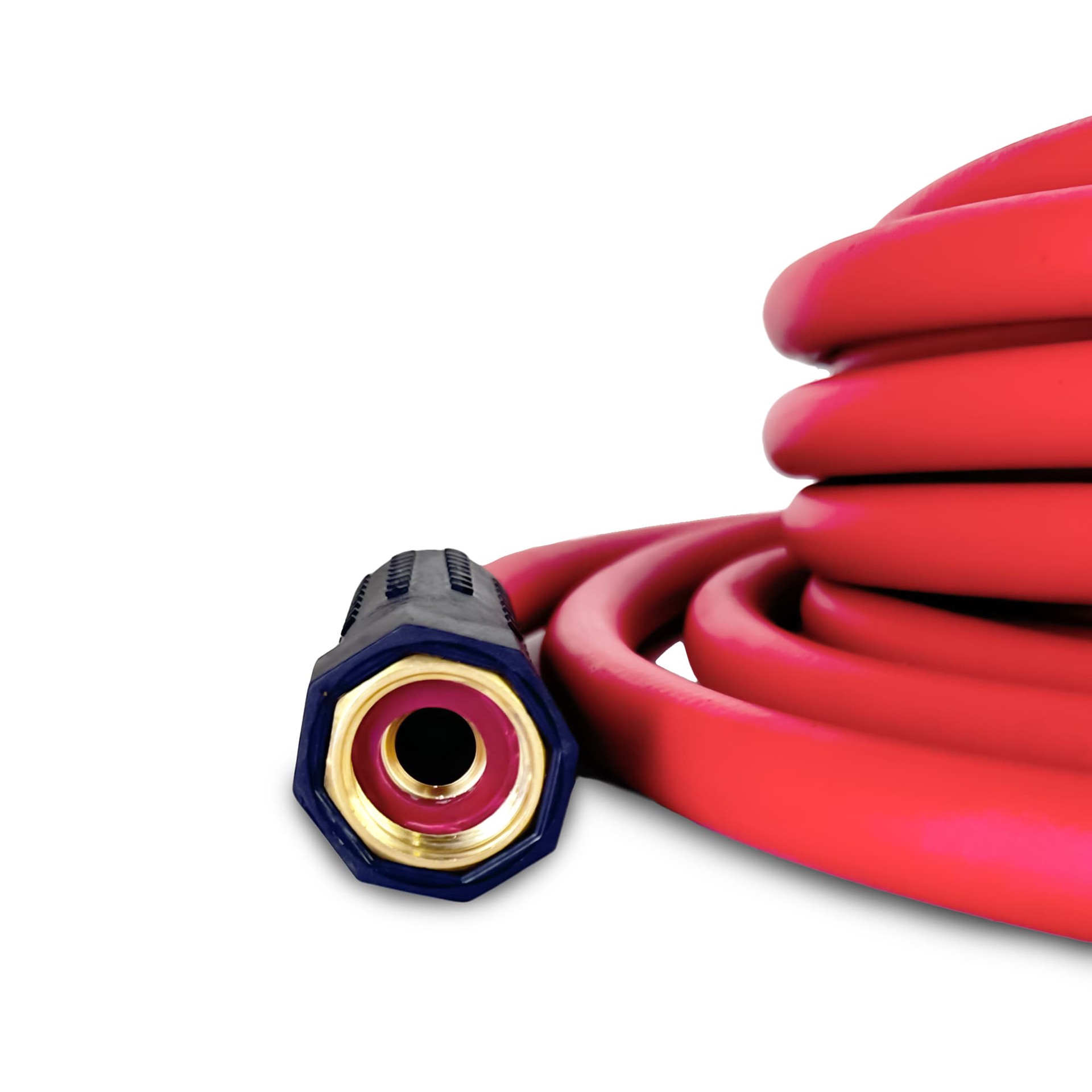 slide 3 of 6, Kobalt Hot Water 5/8-in x 50-ft Rubber Red Coiled Hose, 1 ct