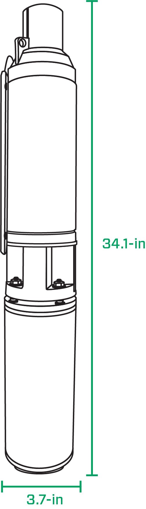 slide 4 of 5, Zoeller 1-HP 230 -Volt 12-Gallon Stainless steel Submersible well pump, 1 ct