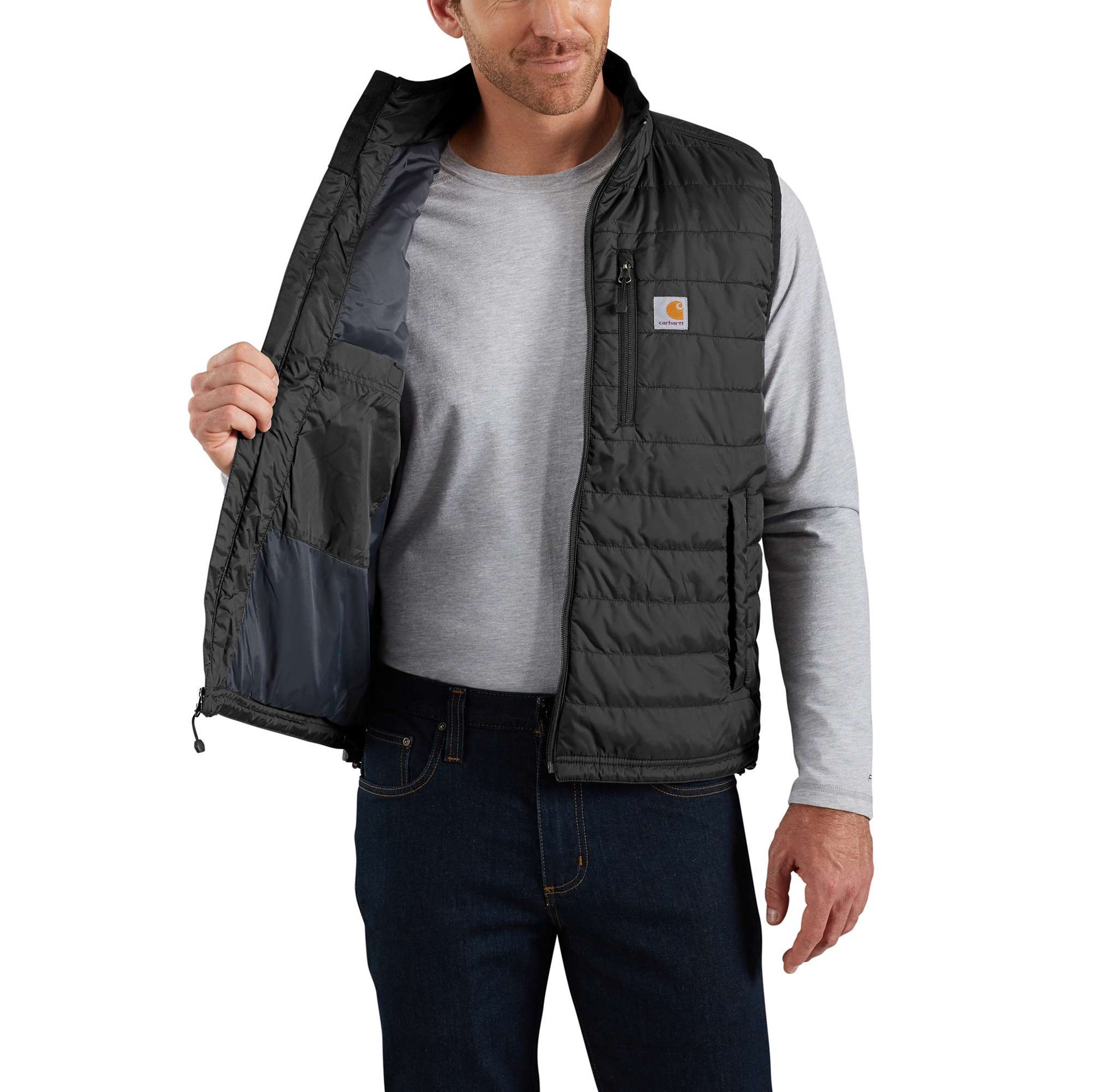 slide 2 of 6, Carhartt Men's Black Nylon Puffer Vest L, 1 ct