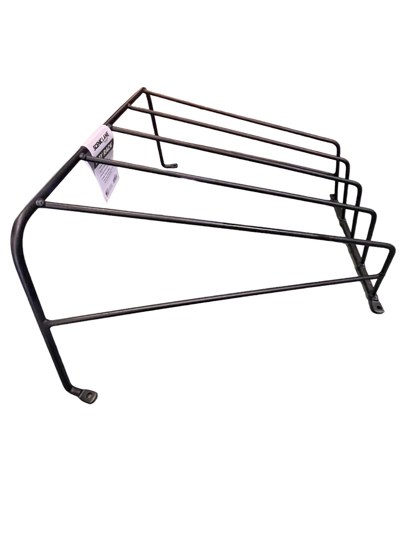 slide 2 of 5, SCENIC LANE 1/3 Bale Black Powder Coated Steel Hay rack, 1 ct