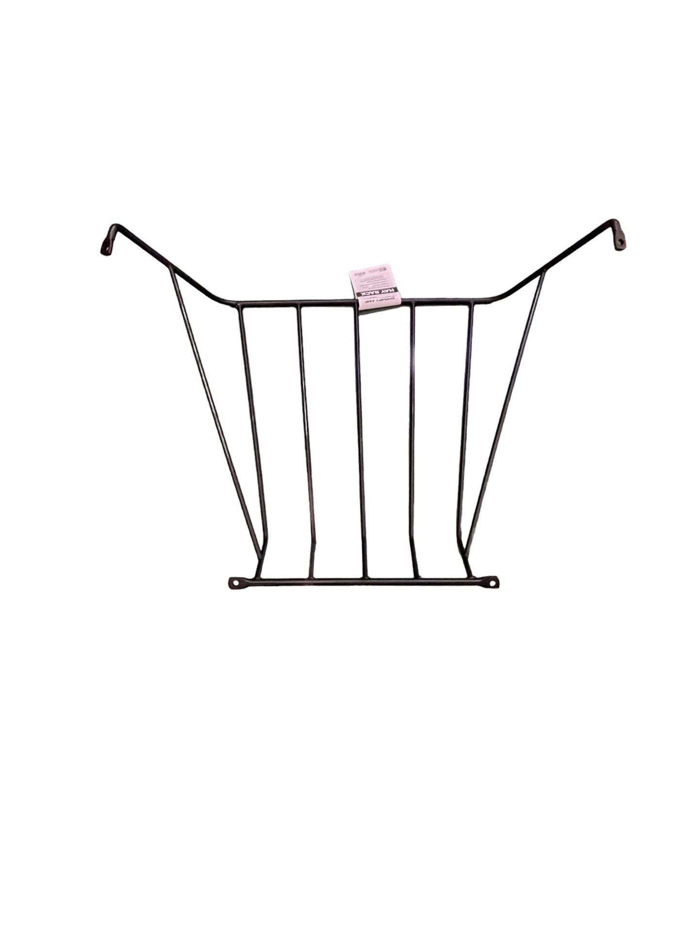 slide 5 of 5, SCENIC LANE 1/3 Bale Black Powder Coated Steel Hay rack, 1 ct