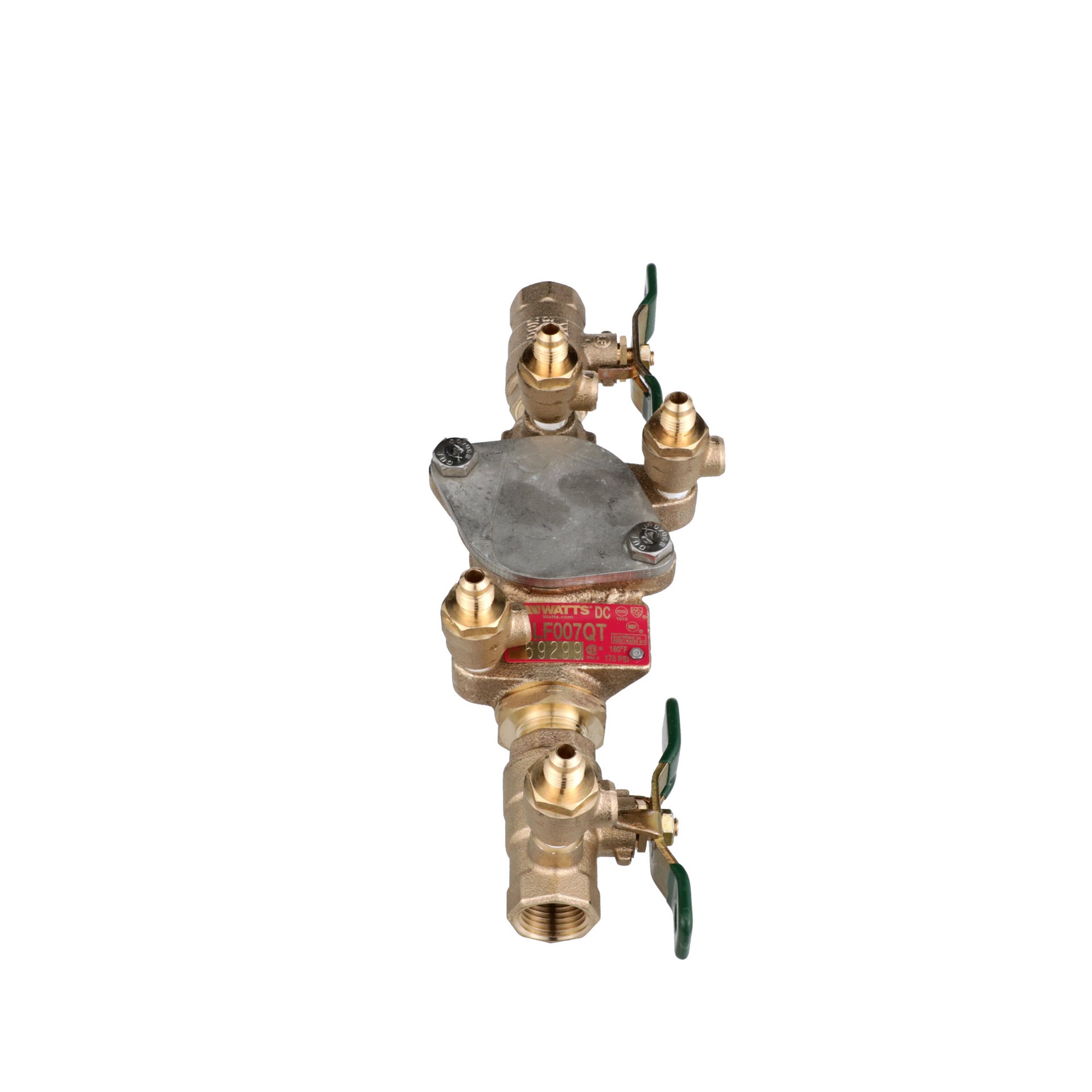 slide 4 of 6, Watts 1-in FNPT x FNPT Bronze Double check valve, 1 ct