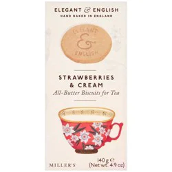 Miller's Elegant & English Strawberry & Cream Shortbread