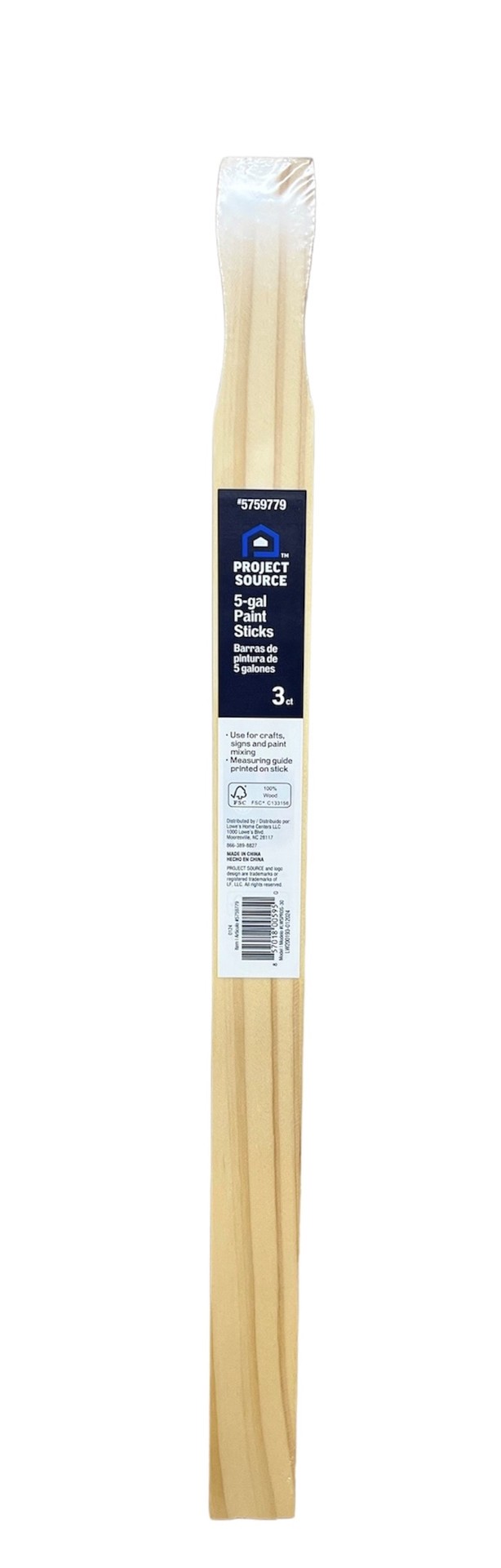 slide 1 of 4, Project Source 3-Pack Paint Stir Stick, 1 ct