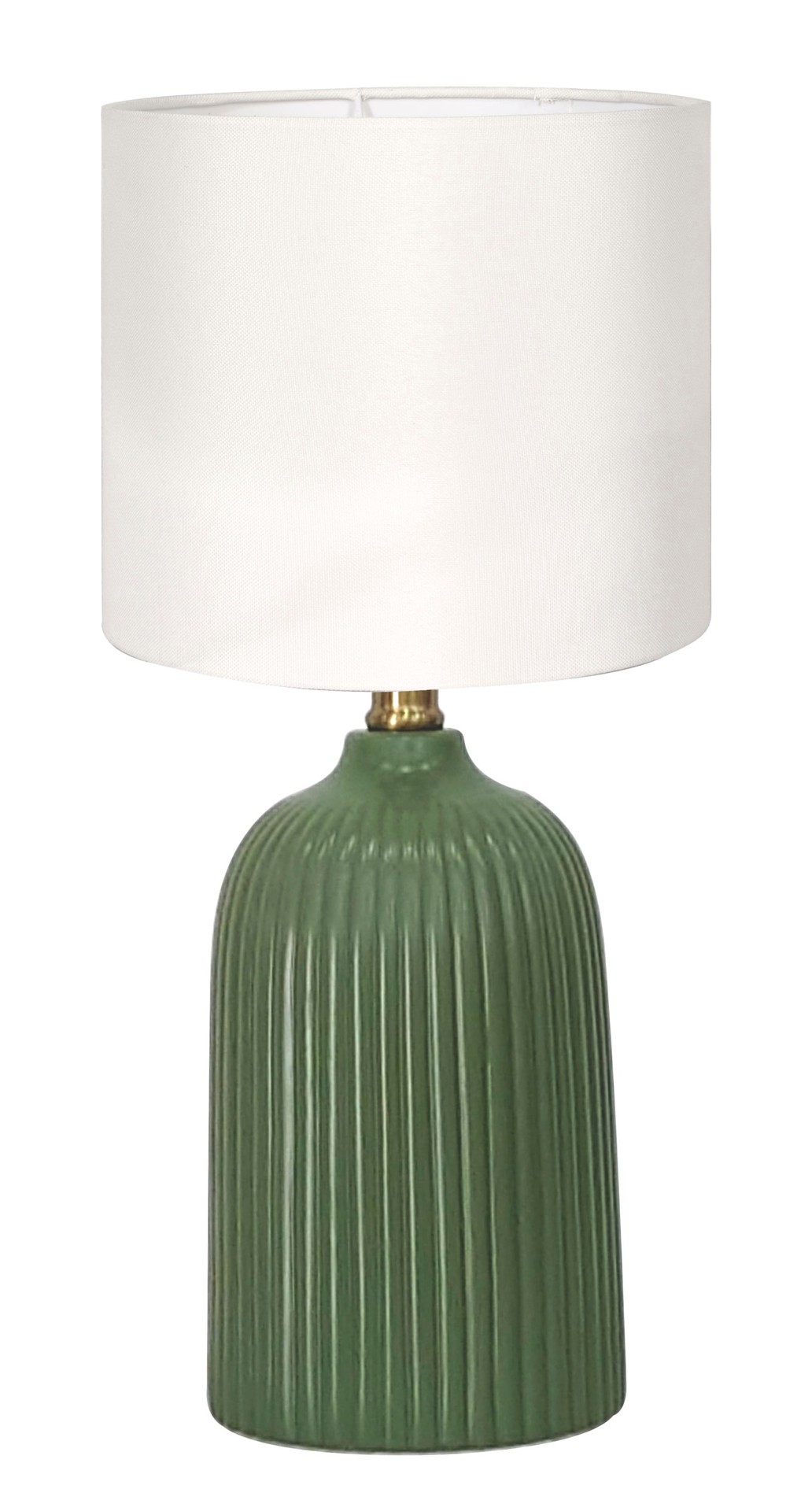 slide 2 of 6, allen + roth 13-in Green Plug-in Ceramic Lamp Base, 1 ct