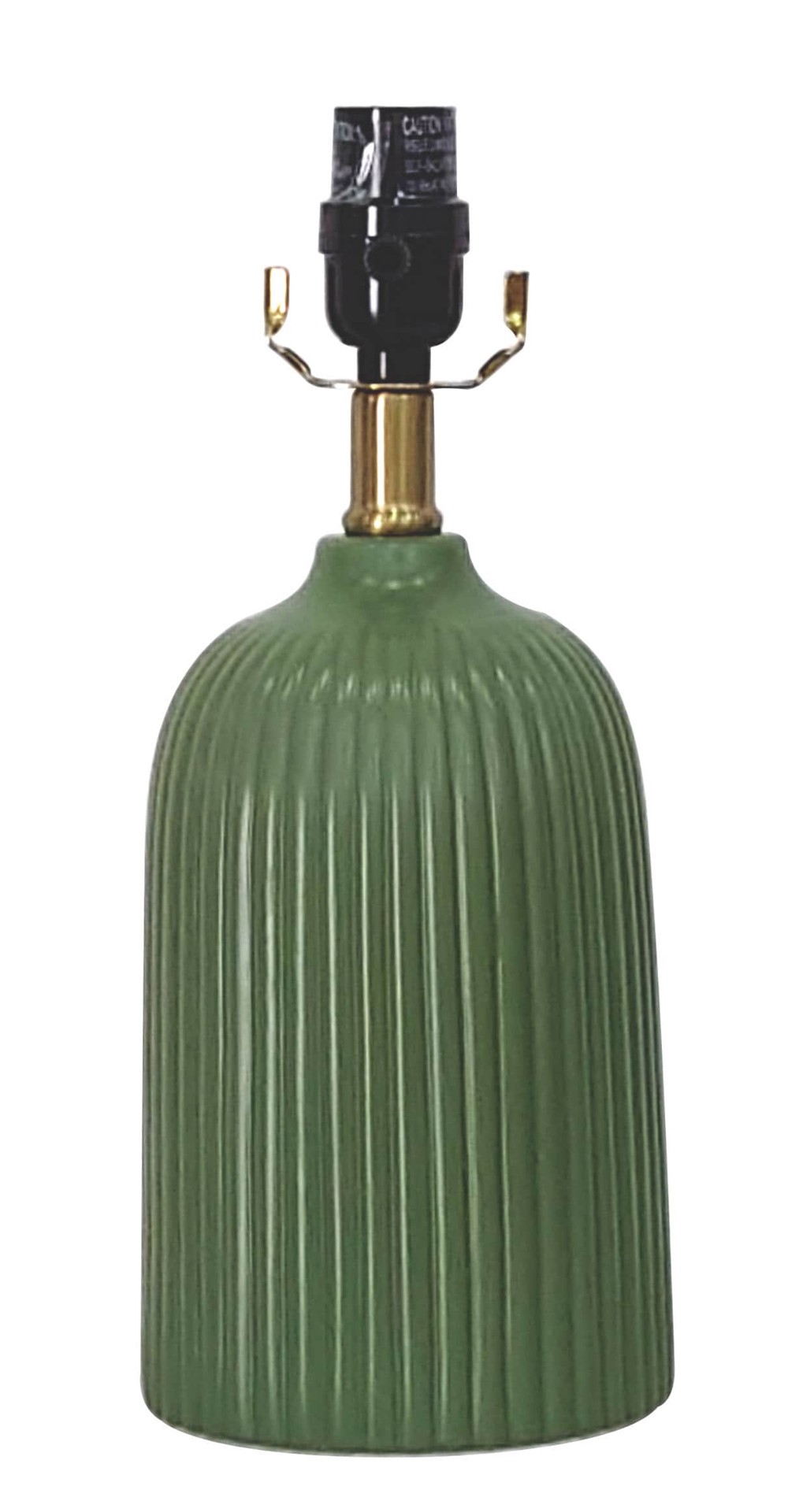 slide 1 of 6, allen + roth 13-in Green Plug-in Ceramic Lamp Base, 1 ct