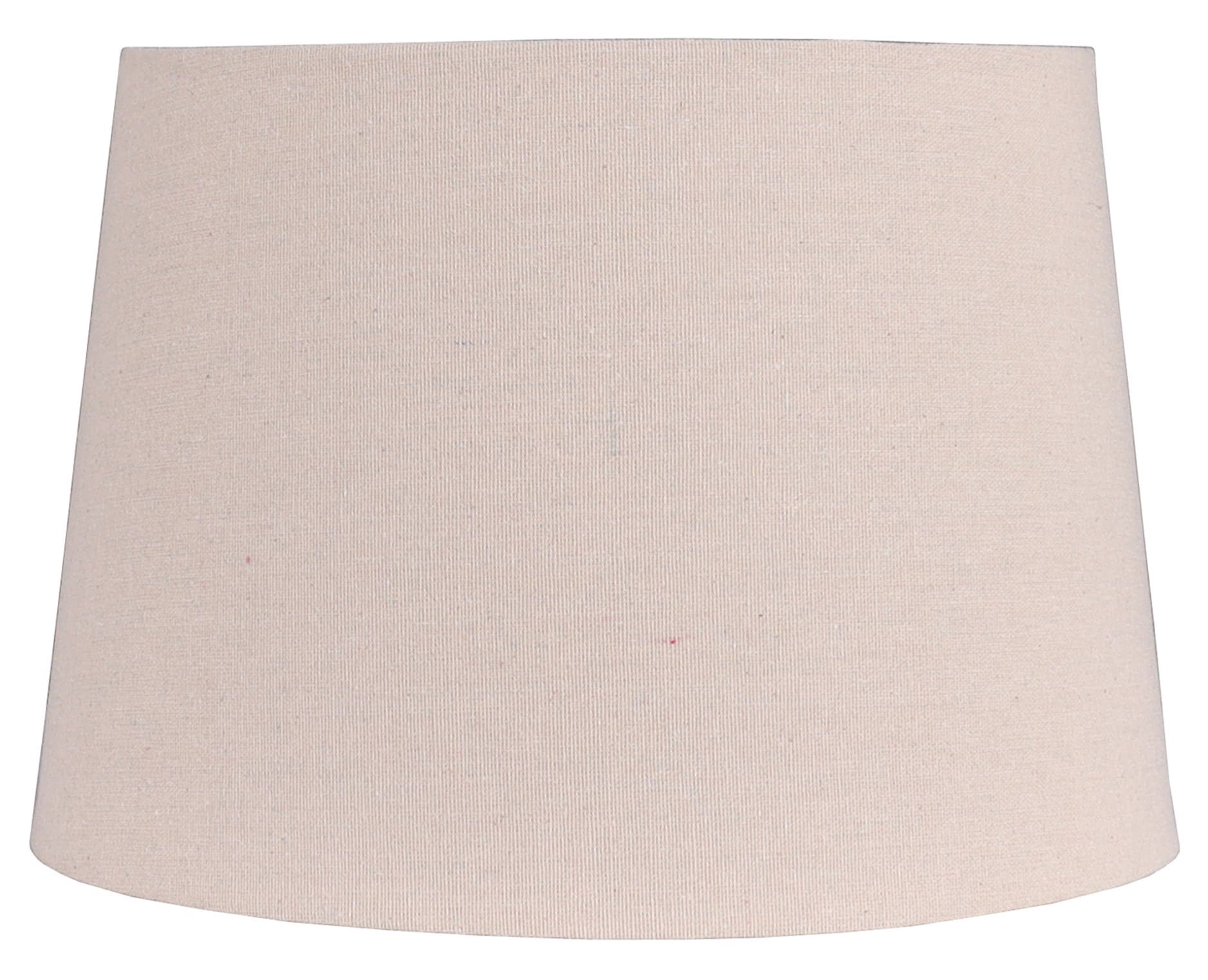 slide 1 of 6, allen + roth 9-in x 13-in Tan Fabric Drum Lamp Shade, 1 ct