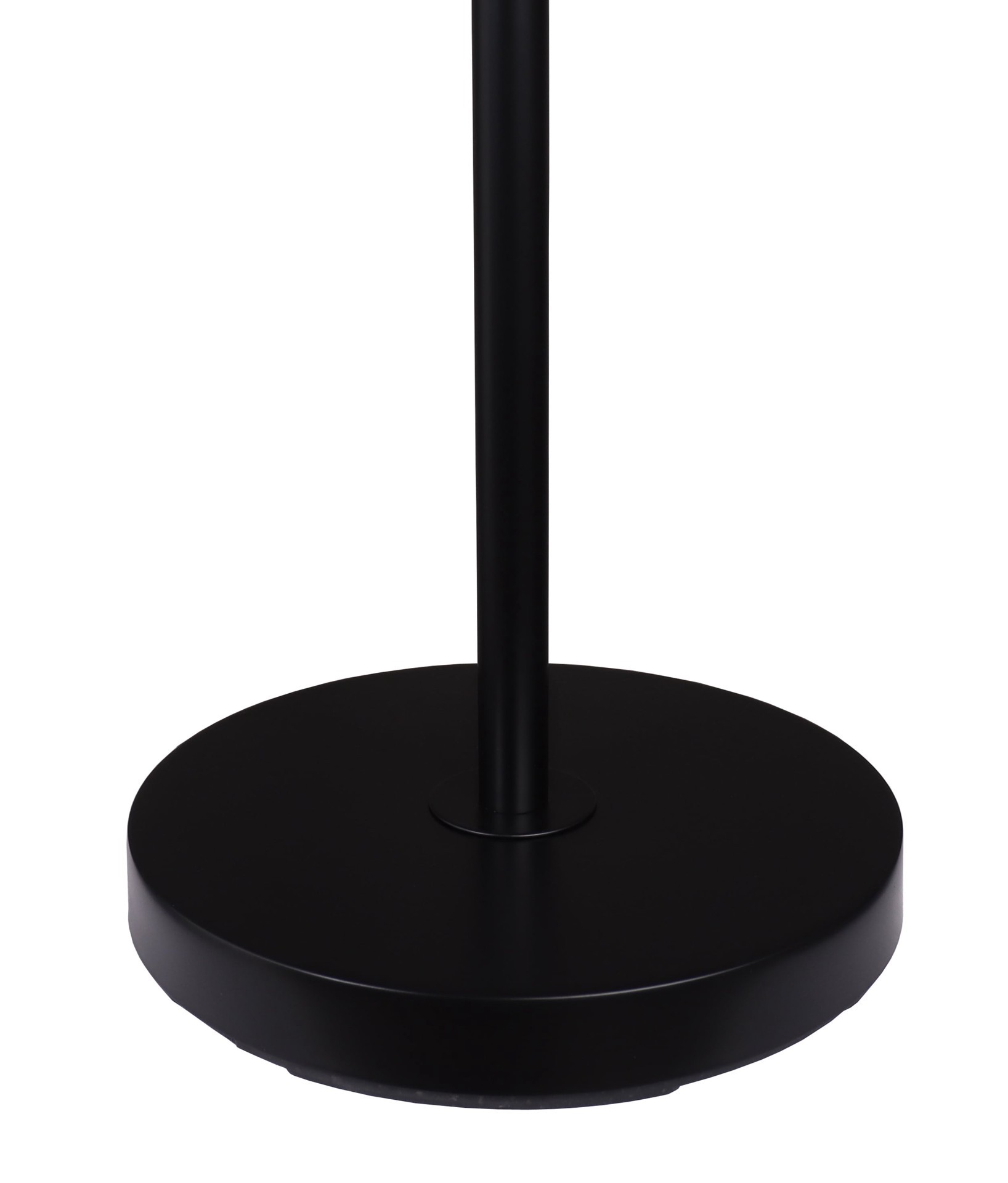 slide 4 of 6, allen + roth 67-in Black Multi-head Floor Lamp with Glass Shade, 1 ct