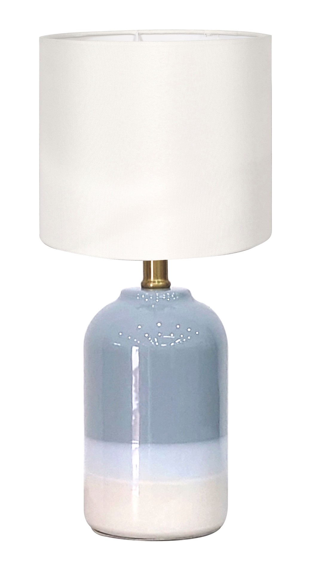 slide 2 of 6, allen + roth 13-in Multi Color Gloss Plug-in Ceramic Lamp Base, 1 ct