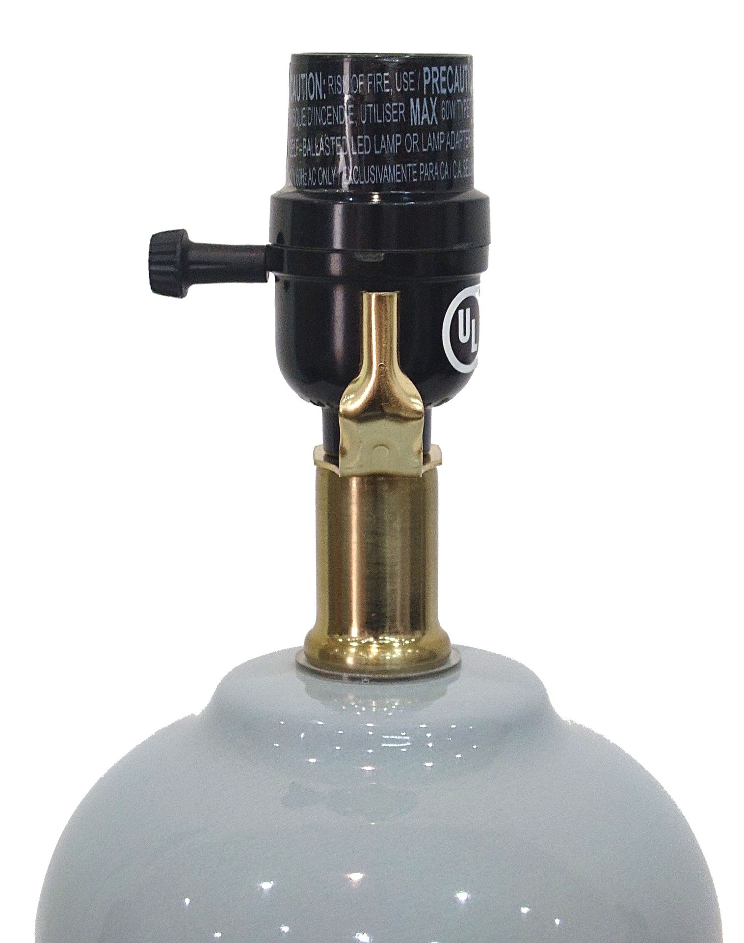 slide 4 of 6, allen + roth 13-in Multi Color Gloss Plug-in Ceramic Lamp Base, 1 ct