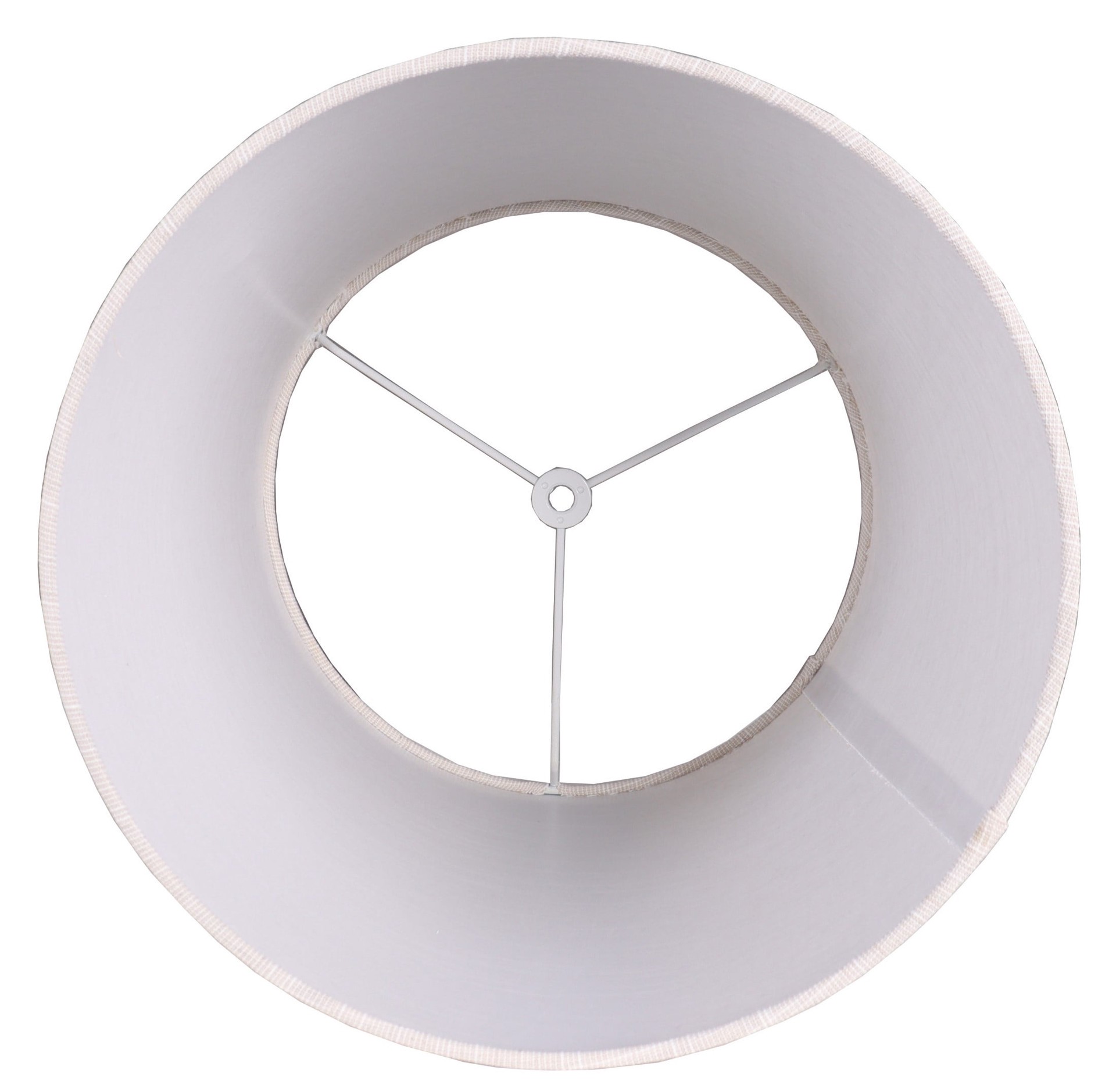 slide 2 of 6, allen + roth 11-in x 12-in Tan Fabric Drum Lamp Shade, 1 ct