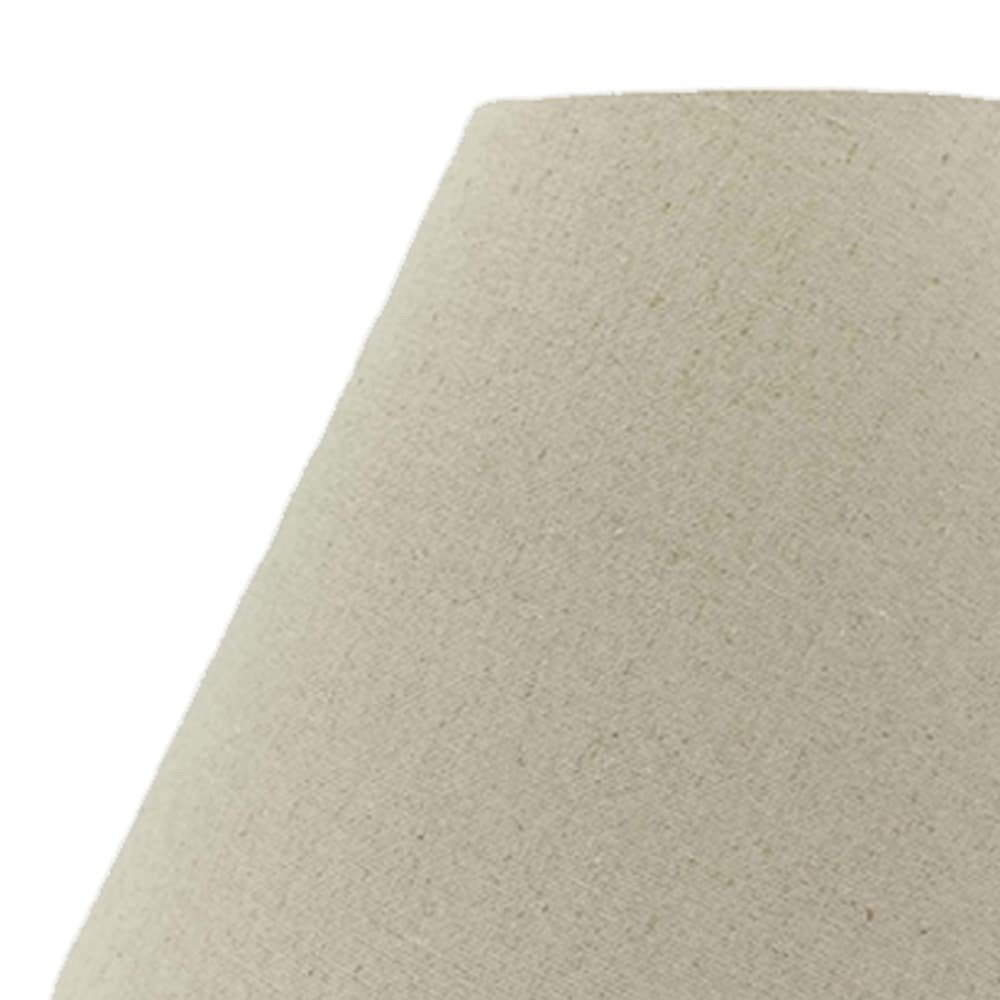 slide 2 of 5, allen + roth 10-in x 15-in Tan Linen Empire Lamp Shade, 1 ct