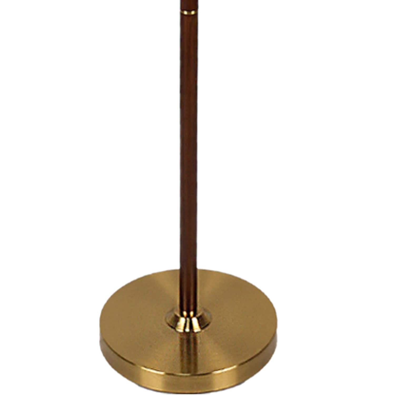 slide 4 of 6, Origin 21 61.5-in Brass Shaded floor lamp Floor Lamp with Linen Shade, 1 ct