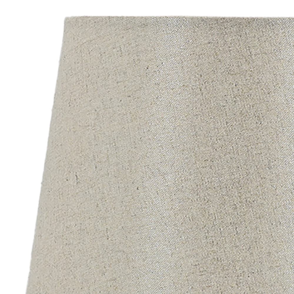 slide 2 of 4, allen + roth Mix Match 7-in x 10-in Beige Sparkle Linen Drum Lamp Shade, 1 ct