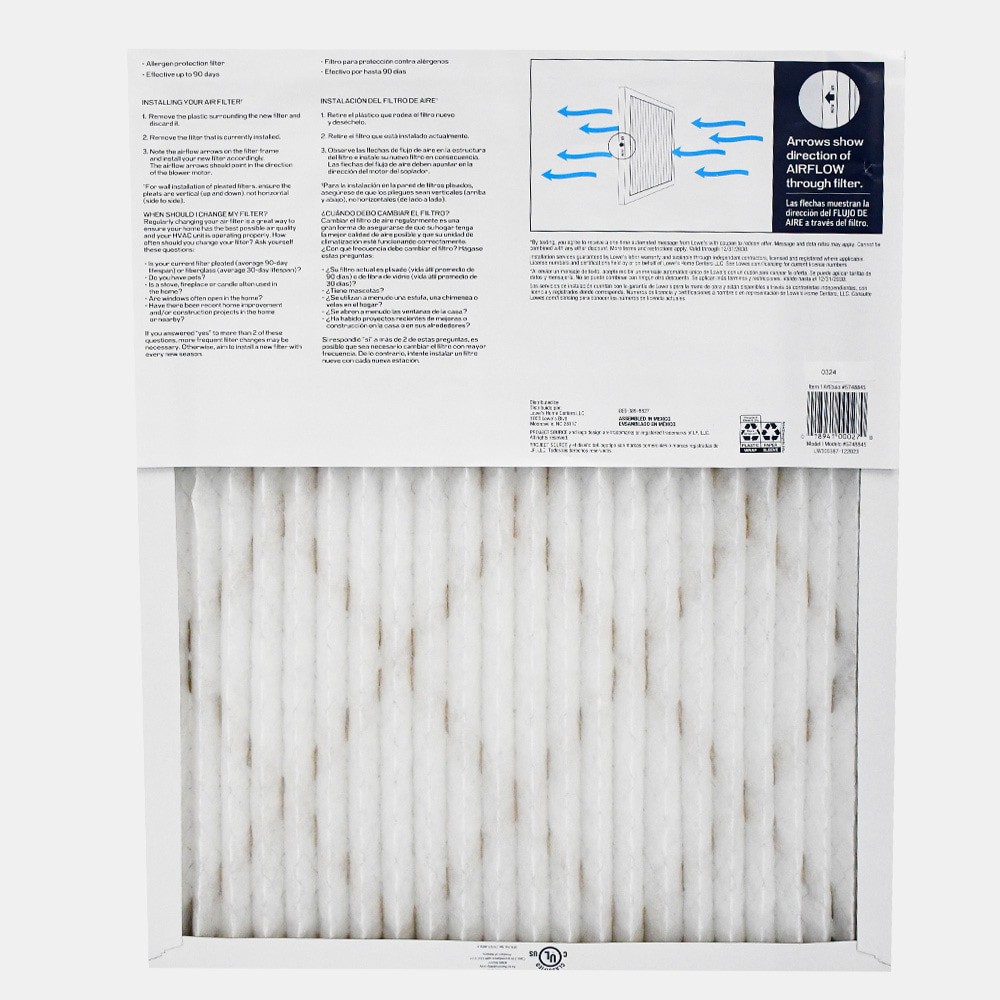 slide 3 of 6, Project Source 14 x 14 x 1 MERV 8 Electrostatic pleated Air Filter 3 -Pack, 1 ct