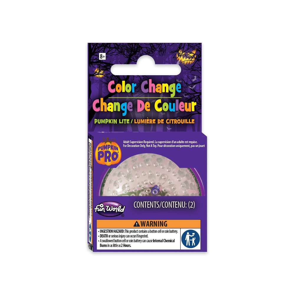 slide 5 of 6, Fun World Color Change Pumpking Light, 1 ct
