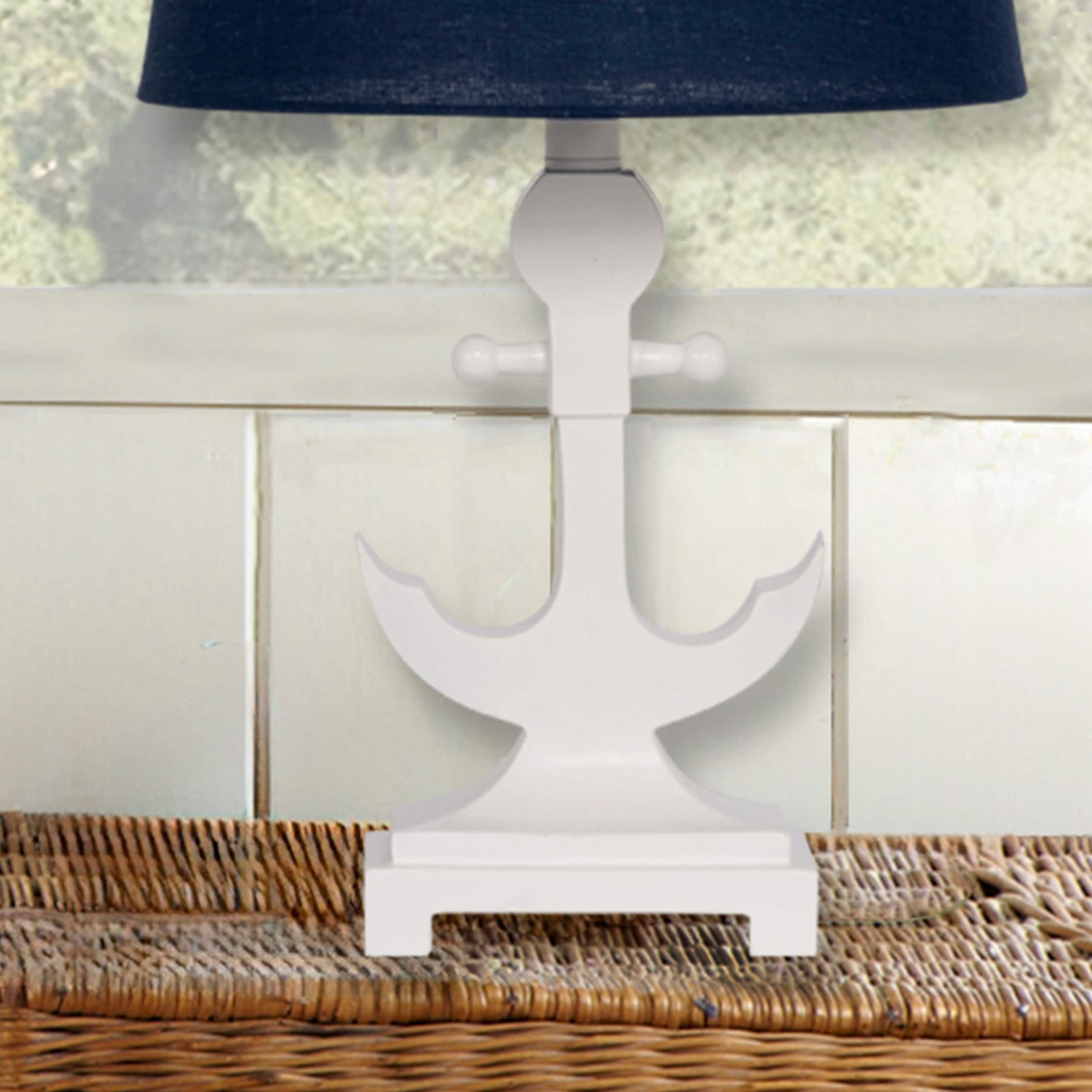 slide 6 of 6, allen + roth 12.75-in White Plug-in Resin Lamp Base, 1 ct