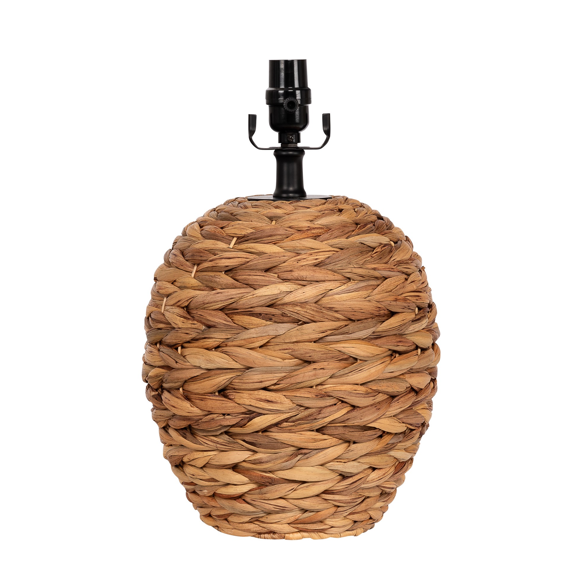 slide 1 of 6, allen + roth 15.25-in Natural Finish Plug-in Lamp Base, 1 ct