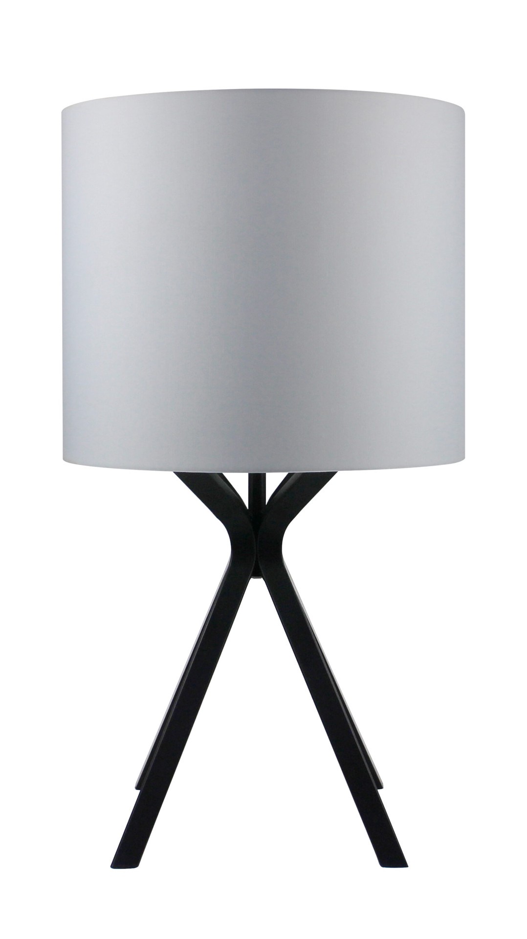 slide 2 of 6, Origin 21 24-in Matte Black On/Off switch Table Lamp with Fabric Shade, 1 ct