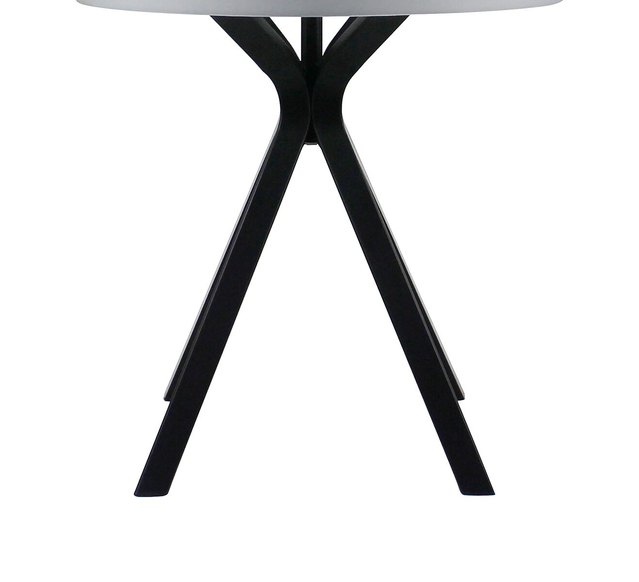 slide 4 of 6, Origin 21 24-in Matte Black On/Off switch Table Lamp with Fabric Shade, 1 ct