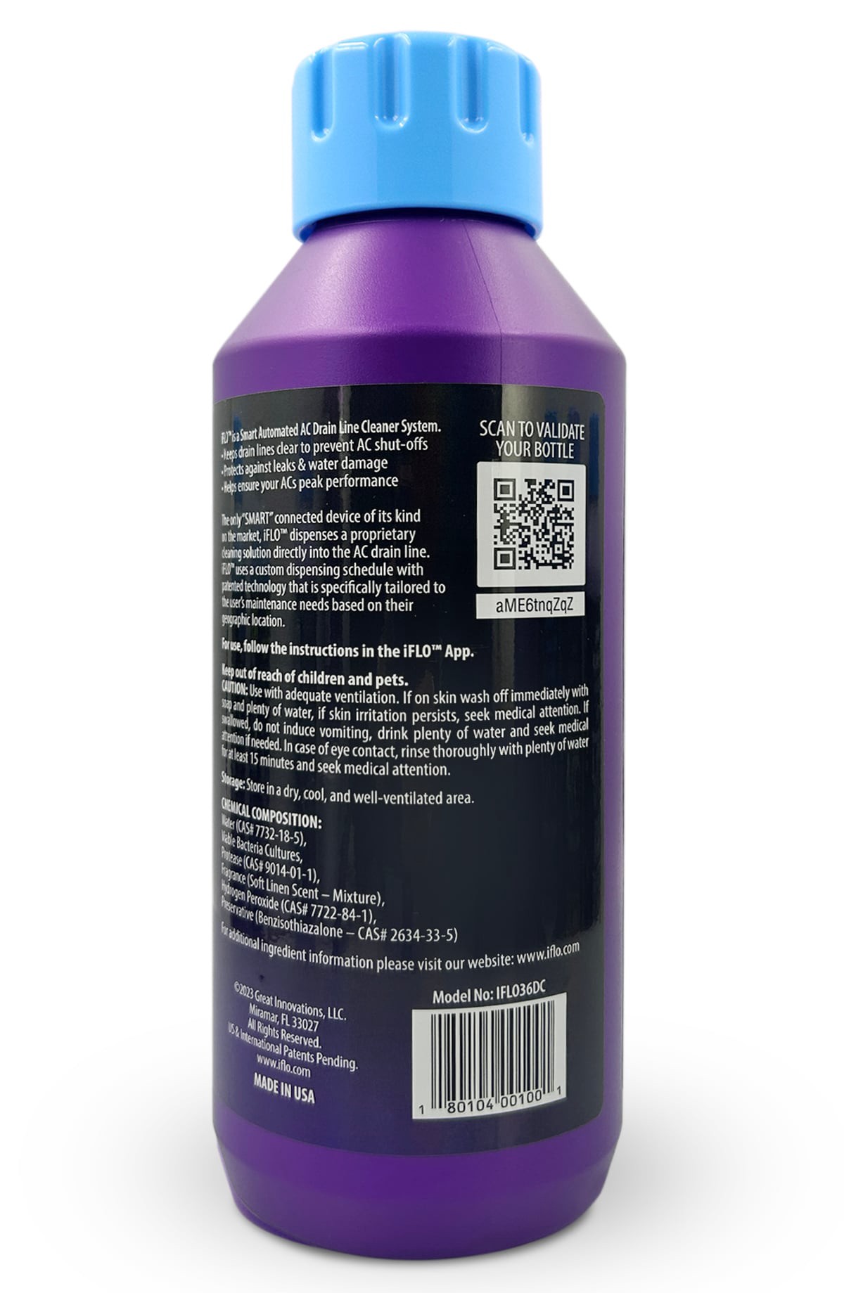 slide 2 of 6, iFLO IFLO Purple AC line cleaner, 1 ct