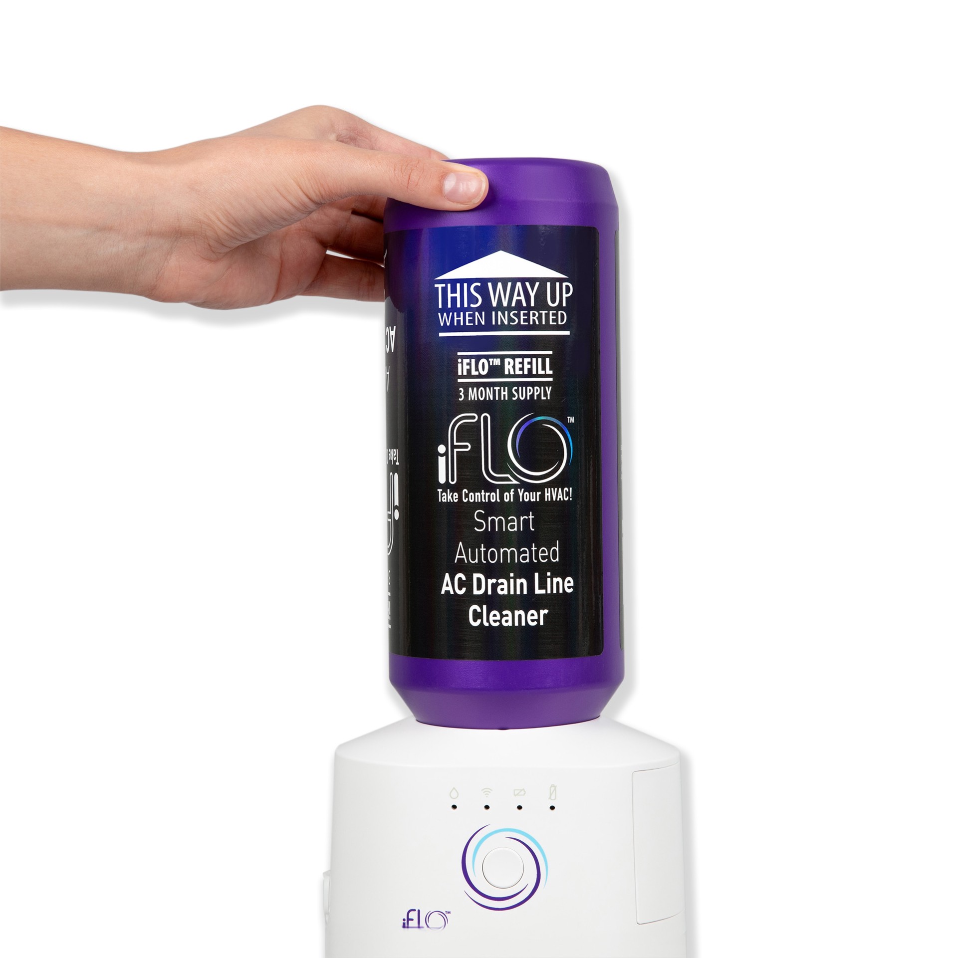 slide 3 of 6, iFLO IFLO Purple AC line cleaner, 1 ct