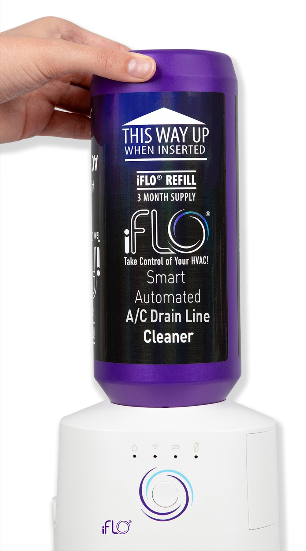 slide 4 of 6, iFLO IFLO Purple AC line cleaner, 1 ct